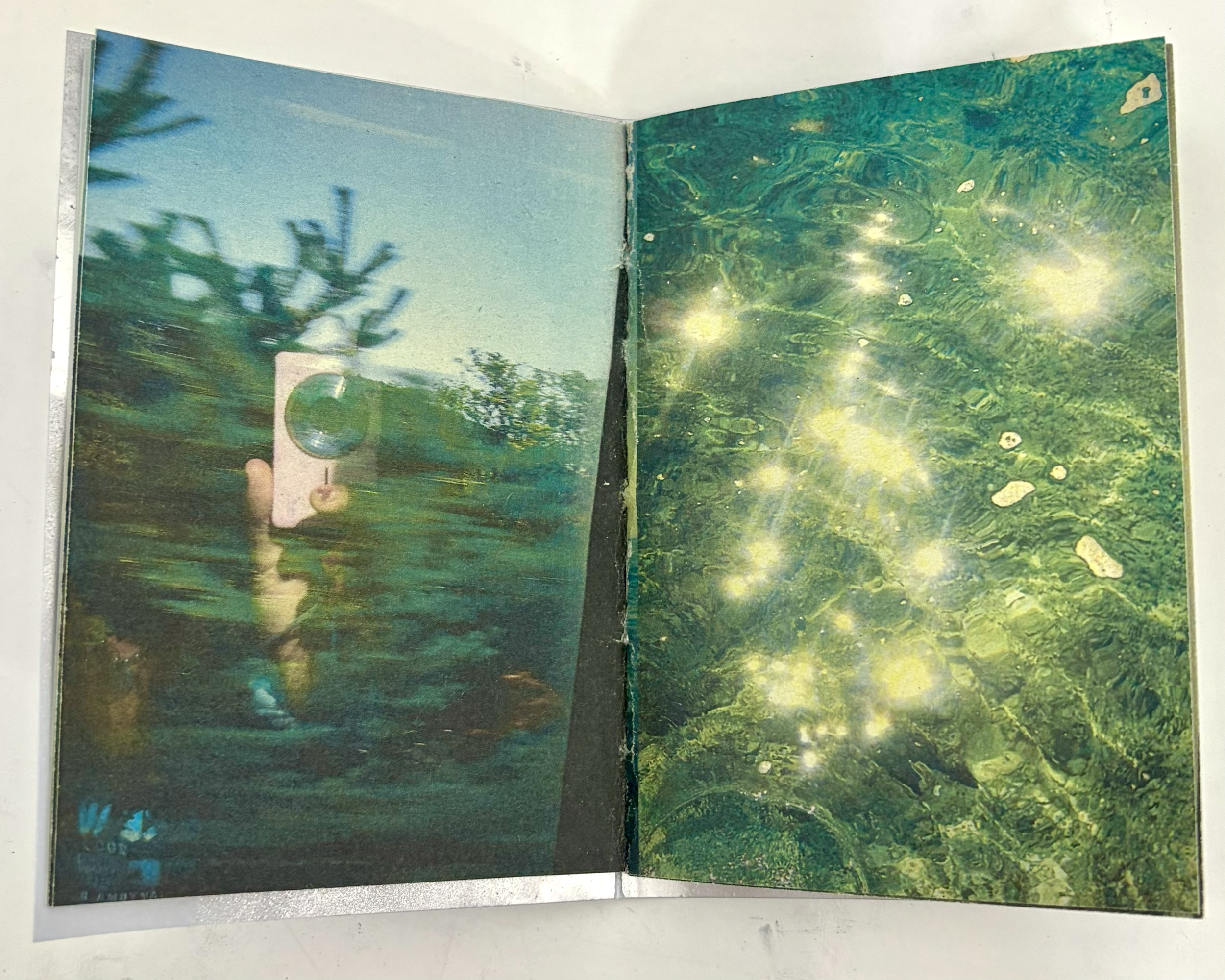 OTIŠAO, 2025. Xerox printed pamphlet stitched paper zine with spray painted yupo cover (4/4)