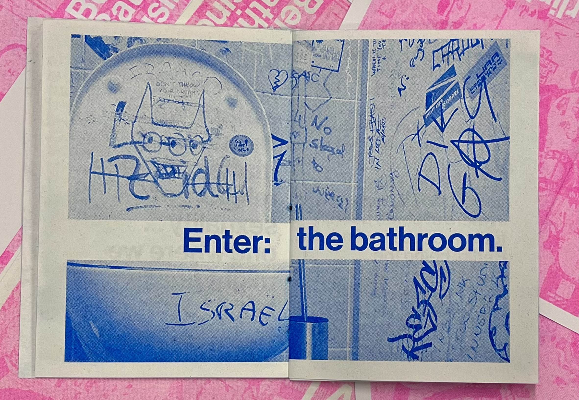 Selections from Talking Shit (Berlin's Bathroom Business), 2025. RISO printed zine on paper (8/8)