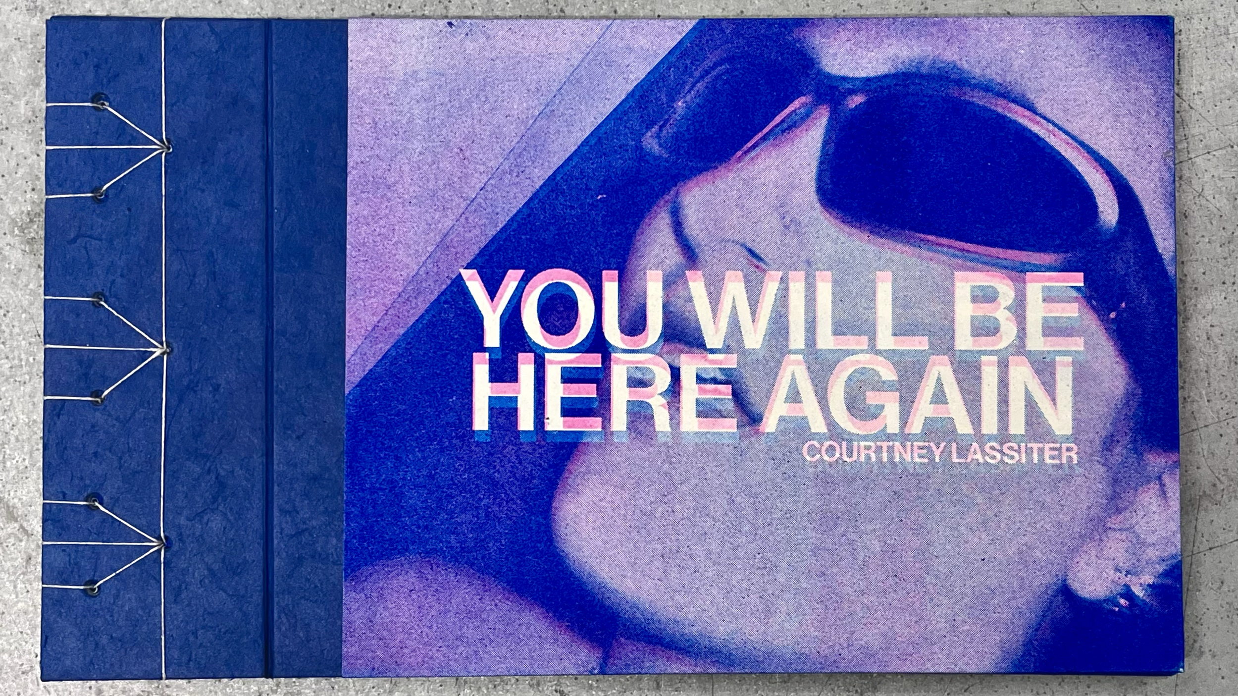 You Will Be Here Again (This Will Happen Again), 2025. RISO and Xerox printed on vellum and paper, kikko toji bound edition (1/1)