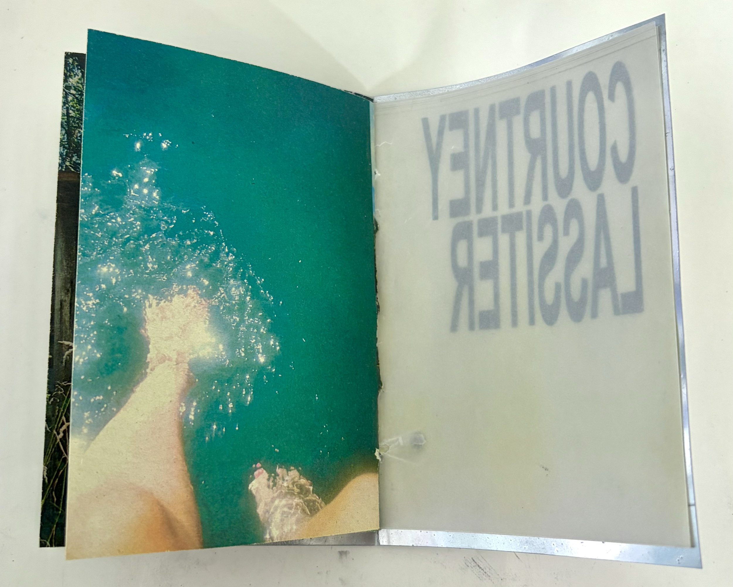 OTIŠAO, 2025. Xerox printed pamphlet stitched paper zine with spray painted yupo cover (4/4)