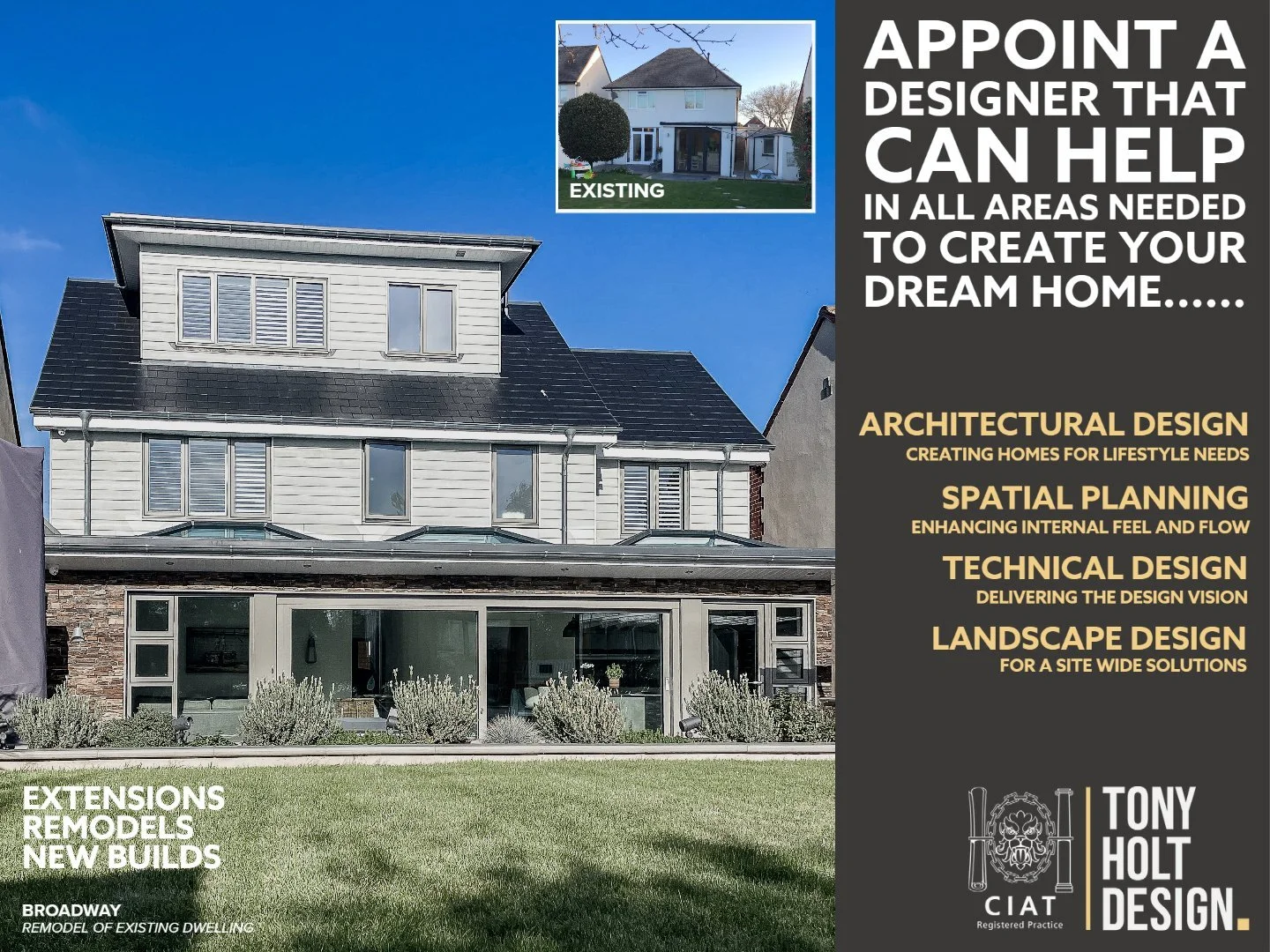 TONY HOLT DESIGN | APPOINT A DESIGNER......