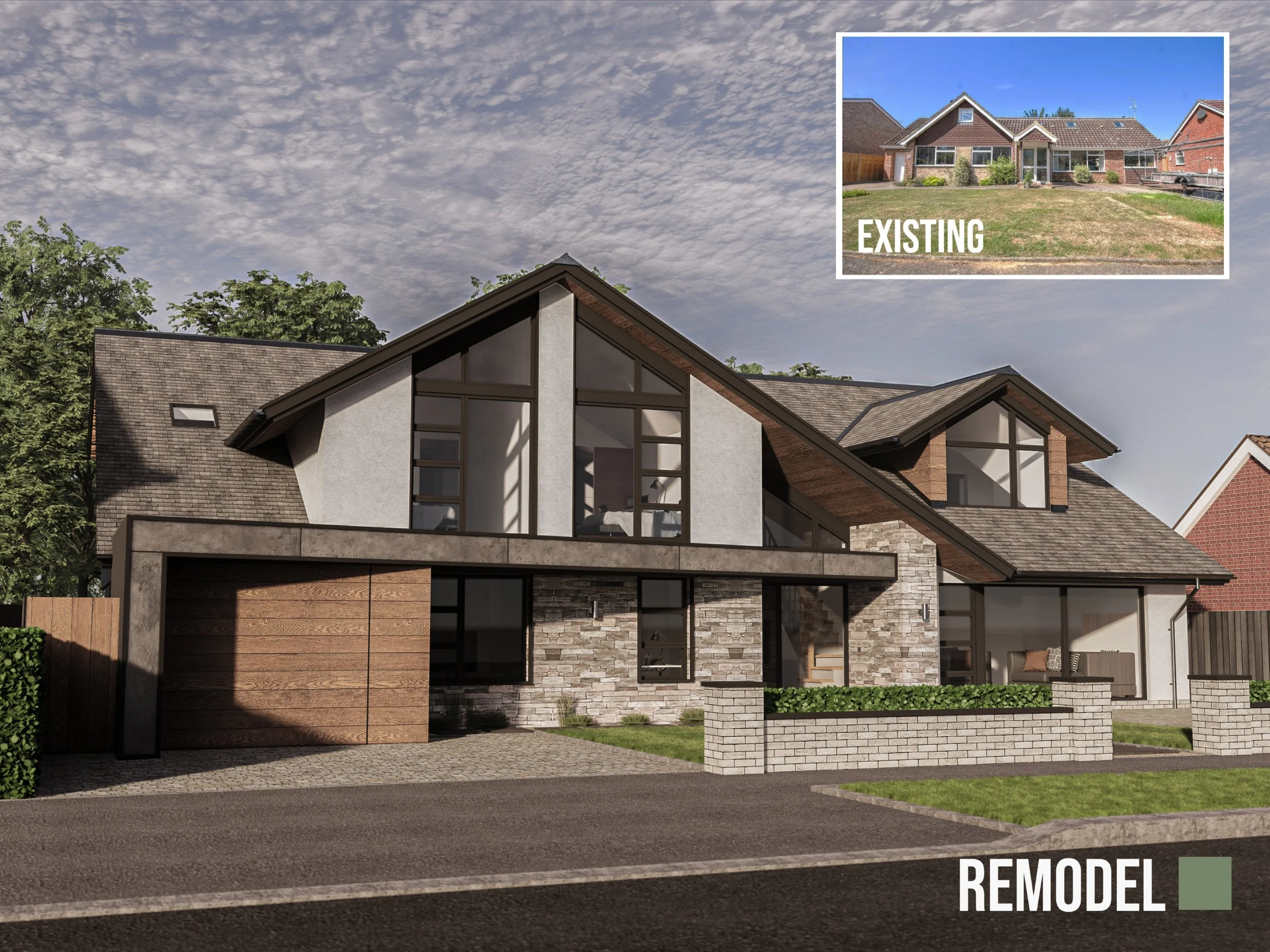 TONY HOLT DESIGN | PLANNING GRANTED FOR BUNGALOW REMODEL | EAST SUSSEX