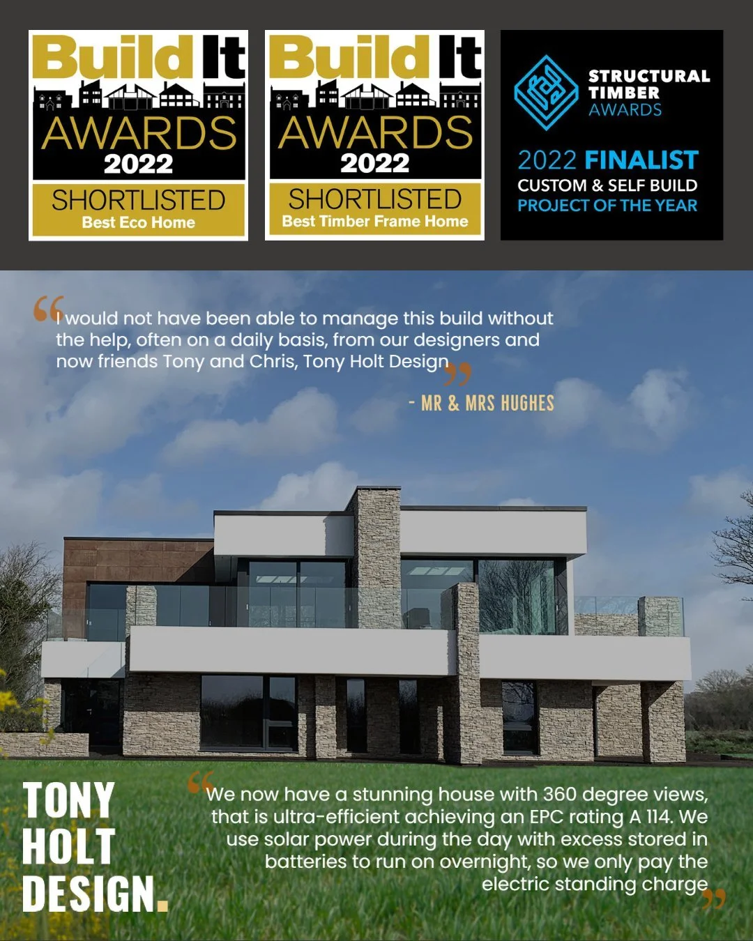 TONY HOLT DESIGN | SHORTLISTED FOR SELF BUILD AWARDS