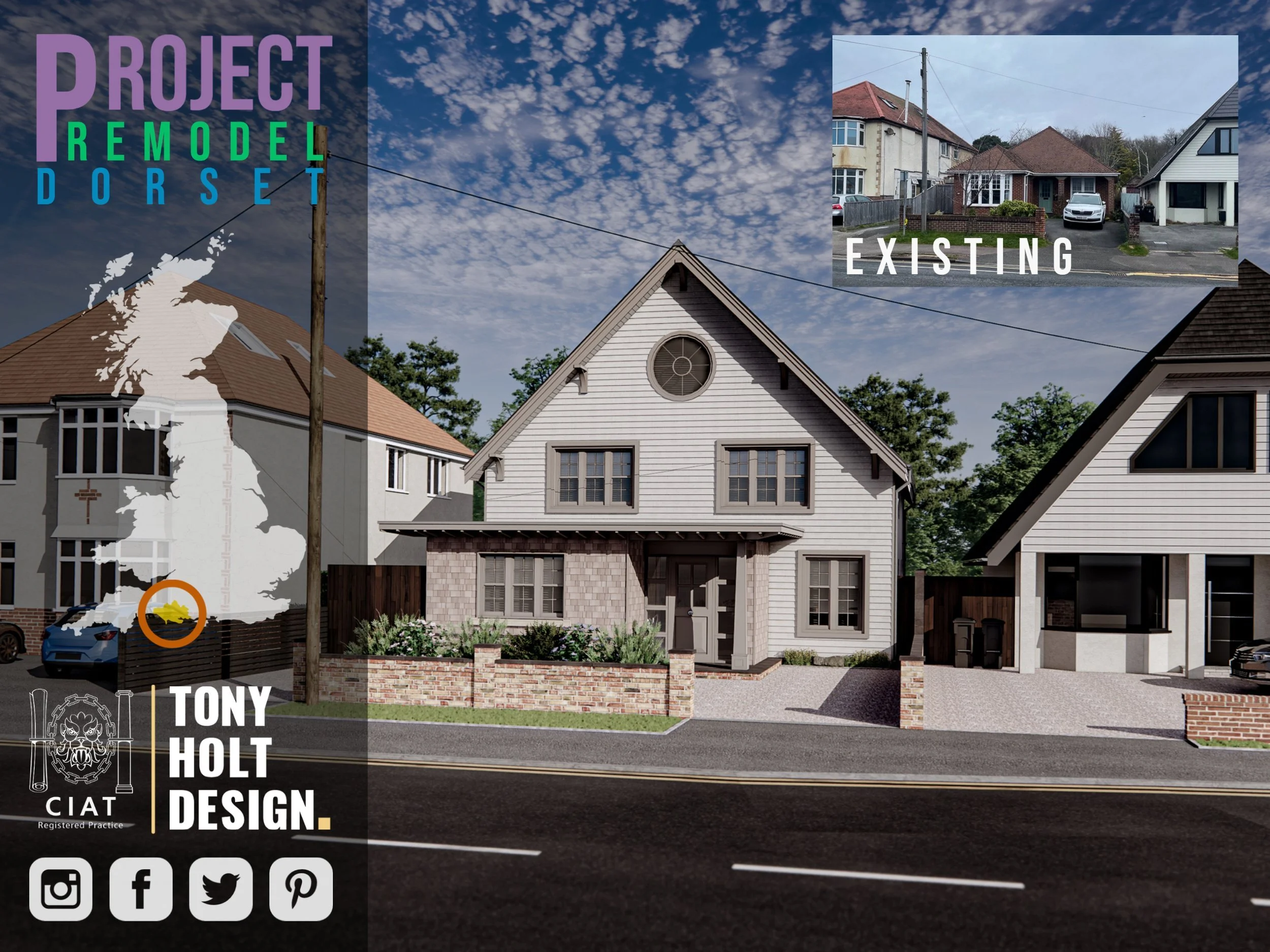 TONY HOLT DESIGN | PLANNING GRANTED FOR REMODEL | DORSET