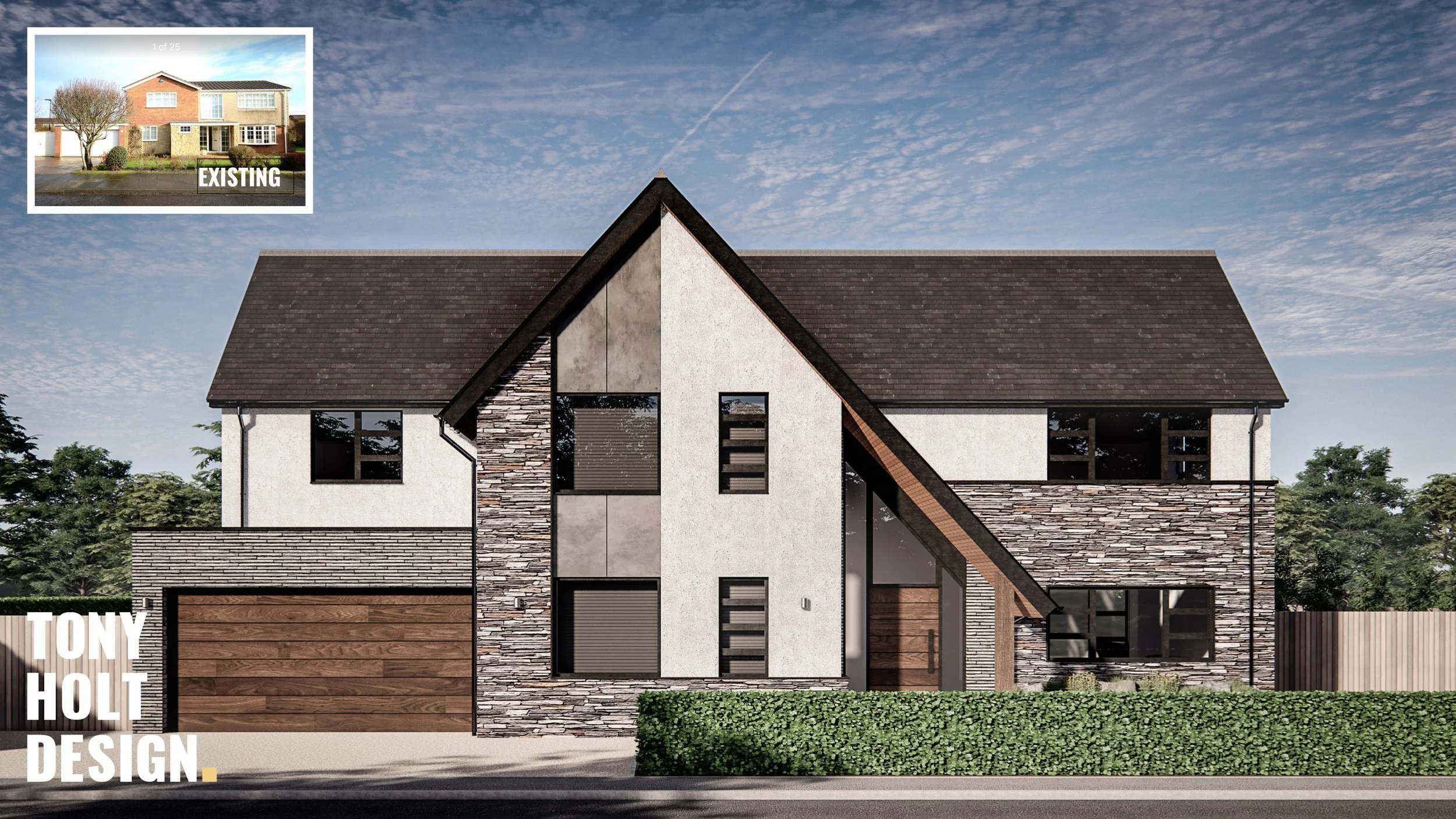 TONY HOLT DESIGN | PLANNING GRANTED FOR REMODEL TO EXISTING DWELLING IN TYNE AND WEAR