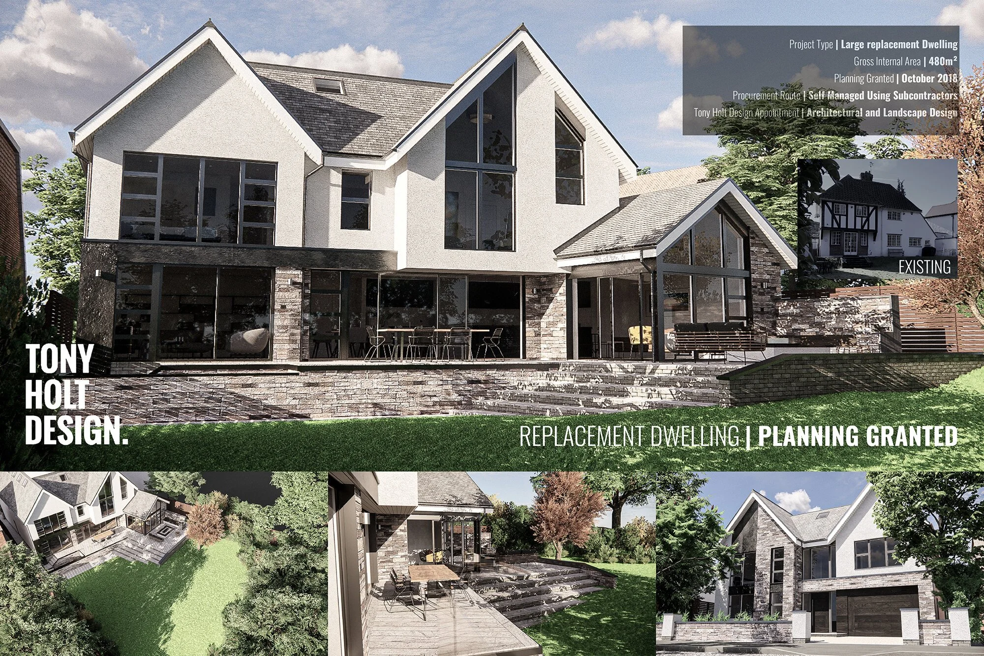 TONY HOLT DESIGN | PLANNING GRANTED FOR REPLACEMENT DWELLING IN ESSEX