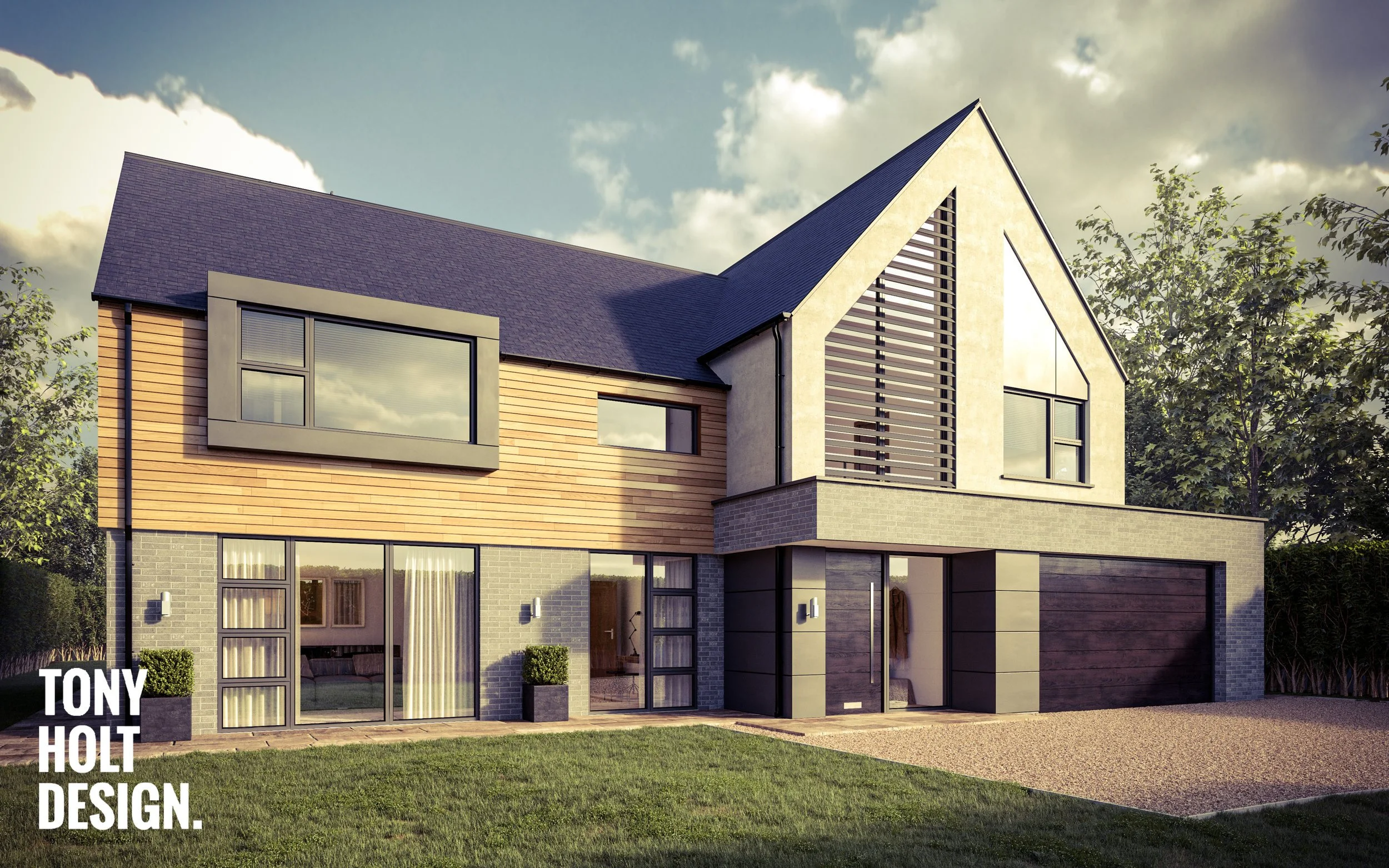 Tony Holt Design_Hunting Lodge_Self Build_New Build_Front 01_Autumn.jpg