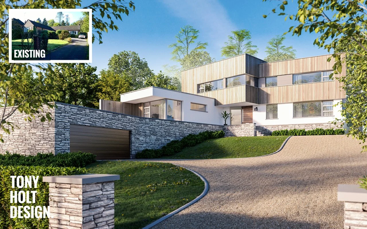 CONCEPT DESIGN : SELF BUILD REMODEL OF EXISITNG BUNGALOW IN BUCKINHAMSHIRE