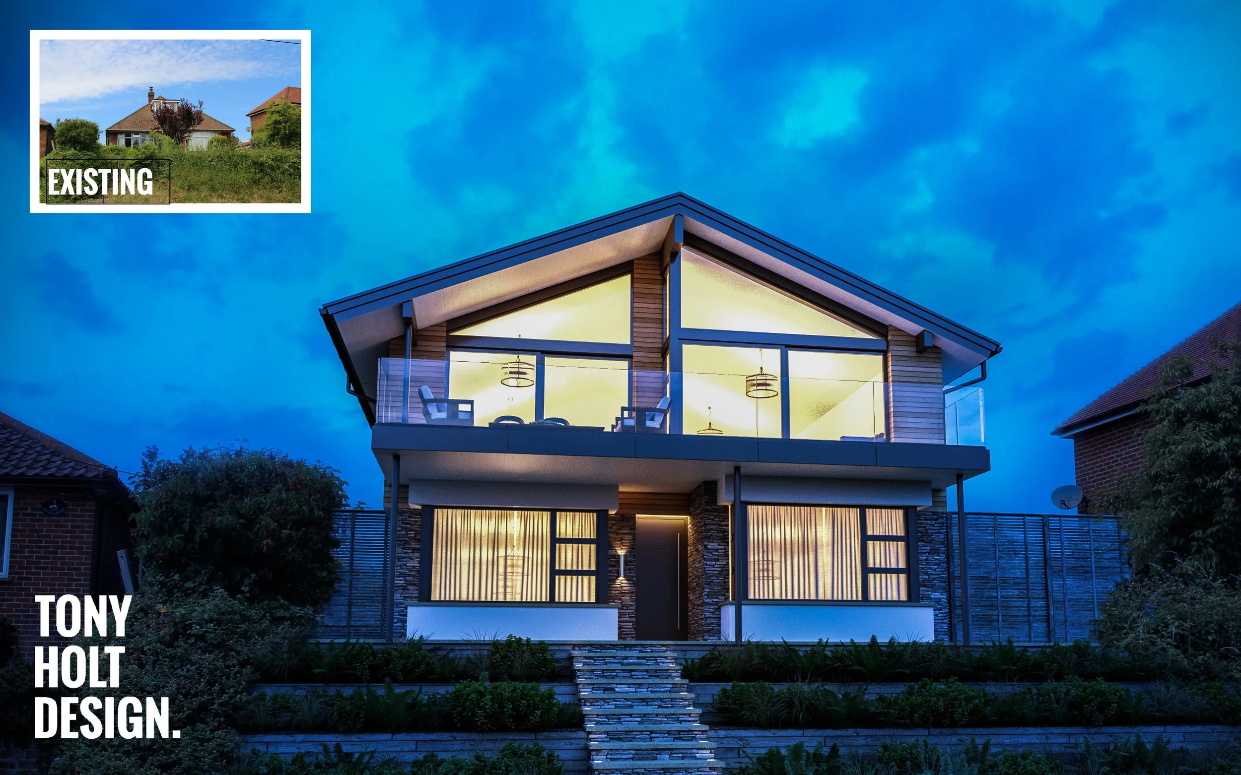 PLANNING GRANTED AT APPEAL : TONY HOLT DESIGN SELF BUILD REMODEL IN HAMBLE, HAMPSHIRE