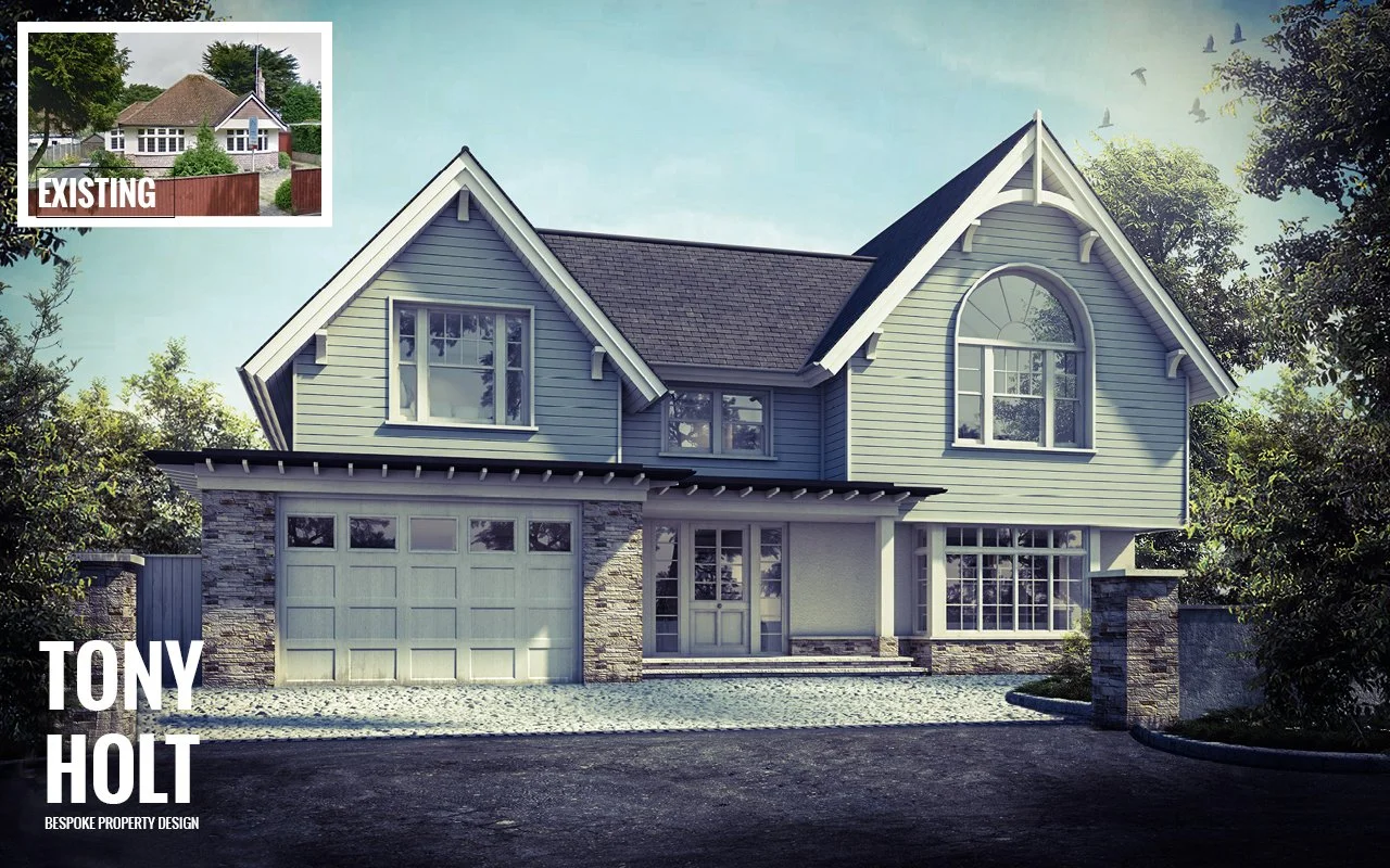 PLANNING GRANTED : REMODEL SELF BUILD IN POOLE, DORSET