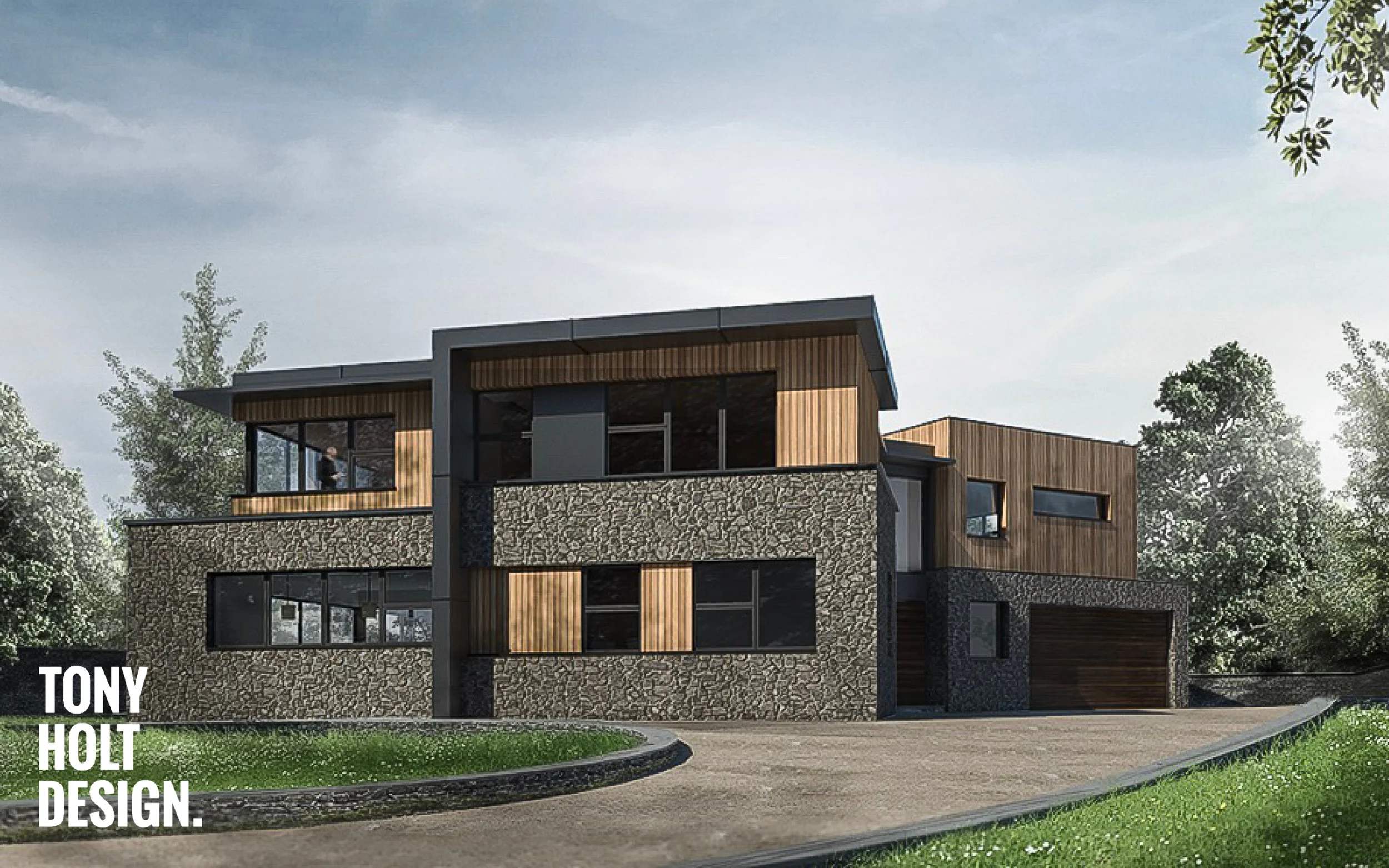 PLANNING GRANTED (AONB) : SELF BUILD REPLACEMENT DWELLING IN AONB WITH 225% INCREASE IN FLOOR AREA