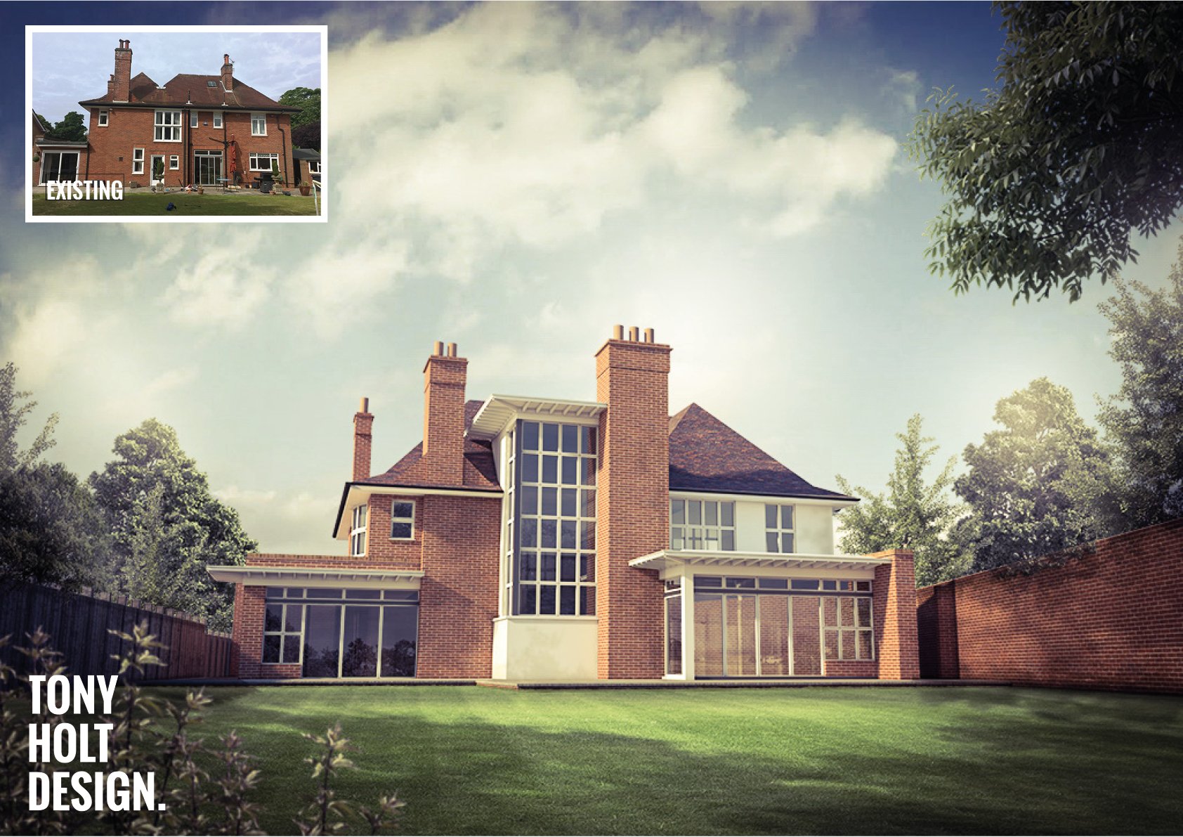 PLANNING GRANTED (CONSERVATION AREA) : SELF BUILD REMODEL IN BOURNEMOUTH, DORSET