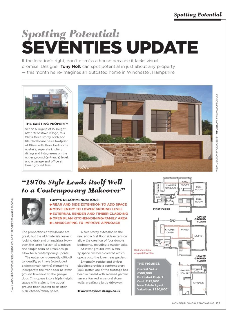 Tony Holt Article in Home Building and Renovating Magazine