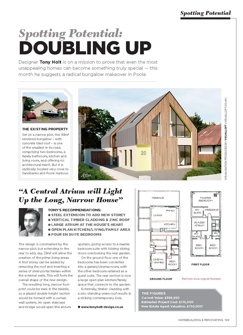Tony Holt Design Article in Home Building and Renovating Magazine