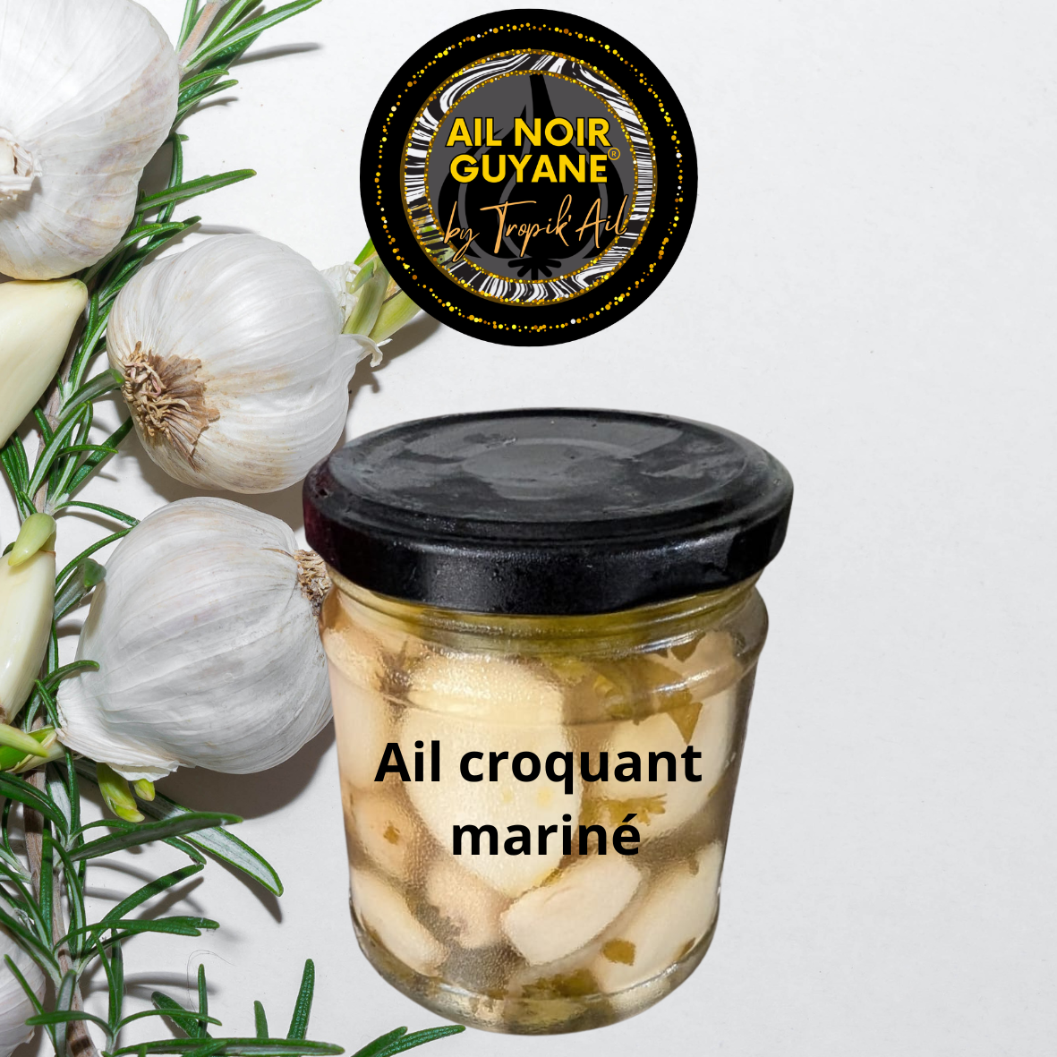 Ail croquant mariné