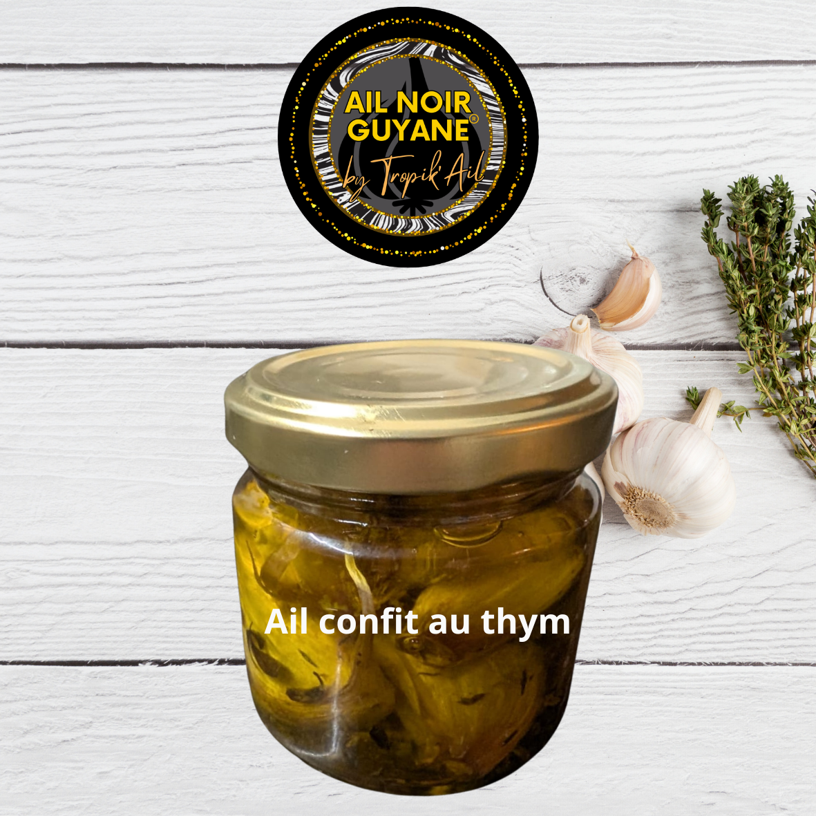 Ail confit au thym