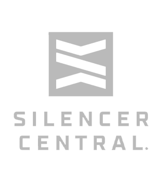 Silencer Central logo with a black background and gray text.