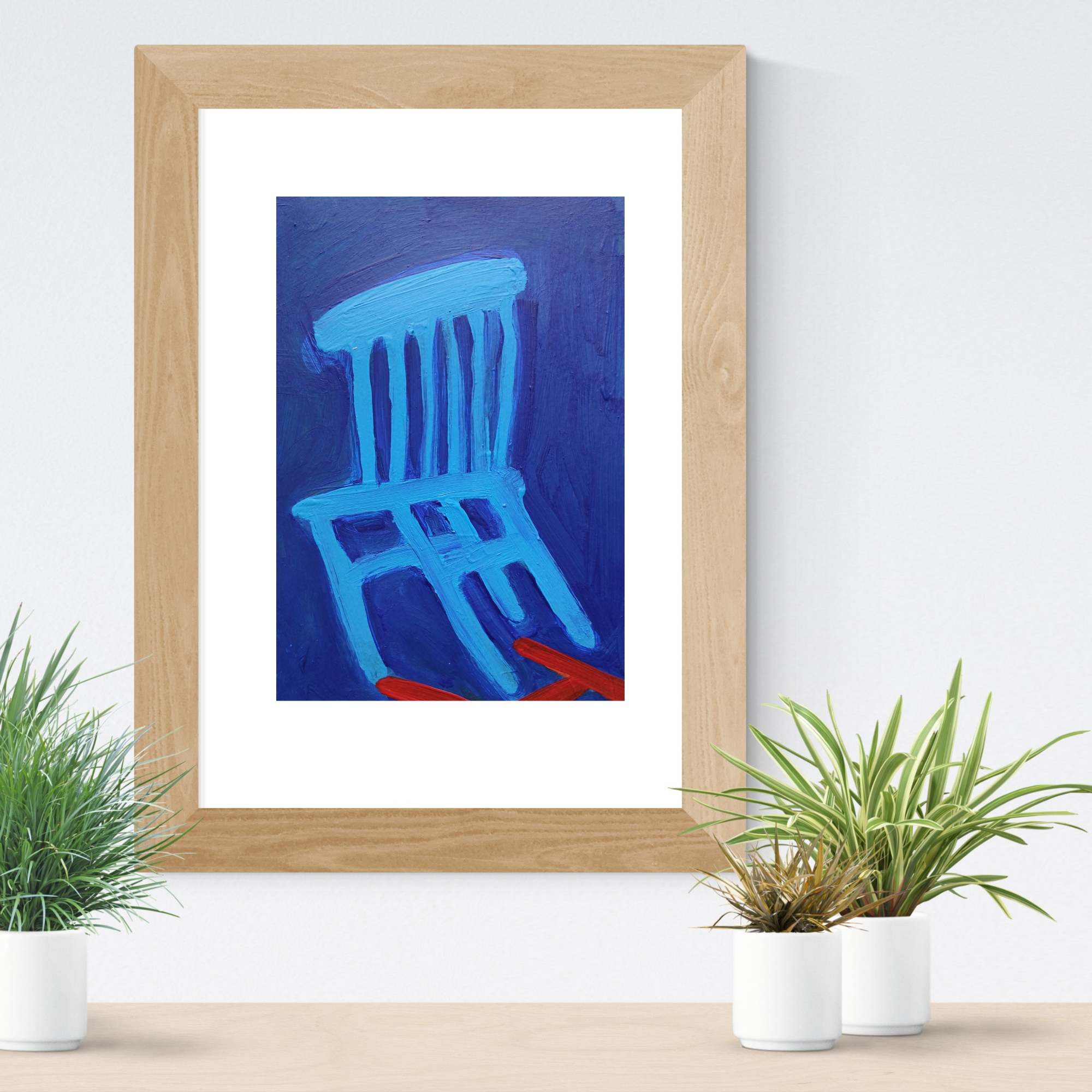 blue chair with red shadow chair painting by joanne headington5.png
