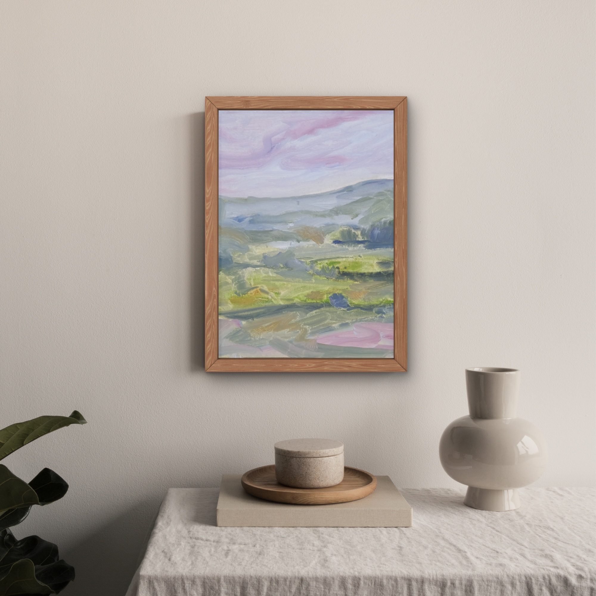 Late Summer in the Hills ~ An original Welsh landscpae oil painting