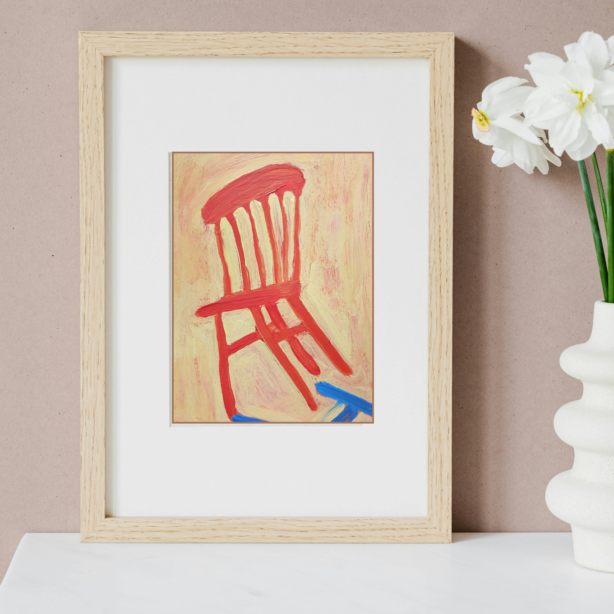 orange chair with blue shadow painting by joanne headington.png