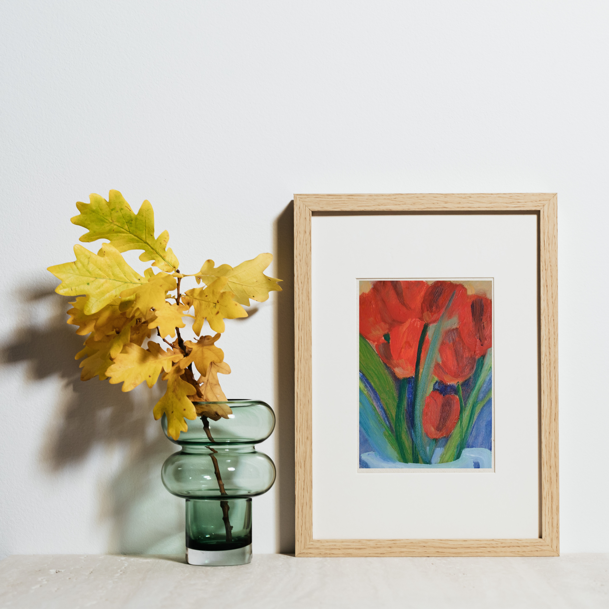 Red Tulips oil on paper painting by joanne headington(5).png