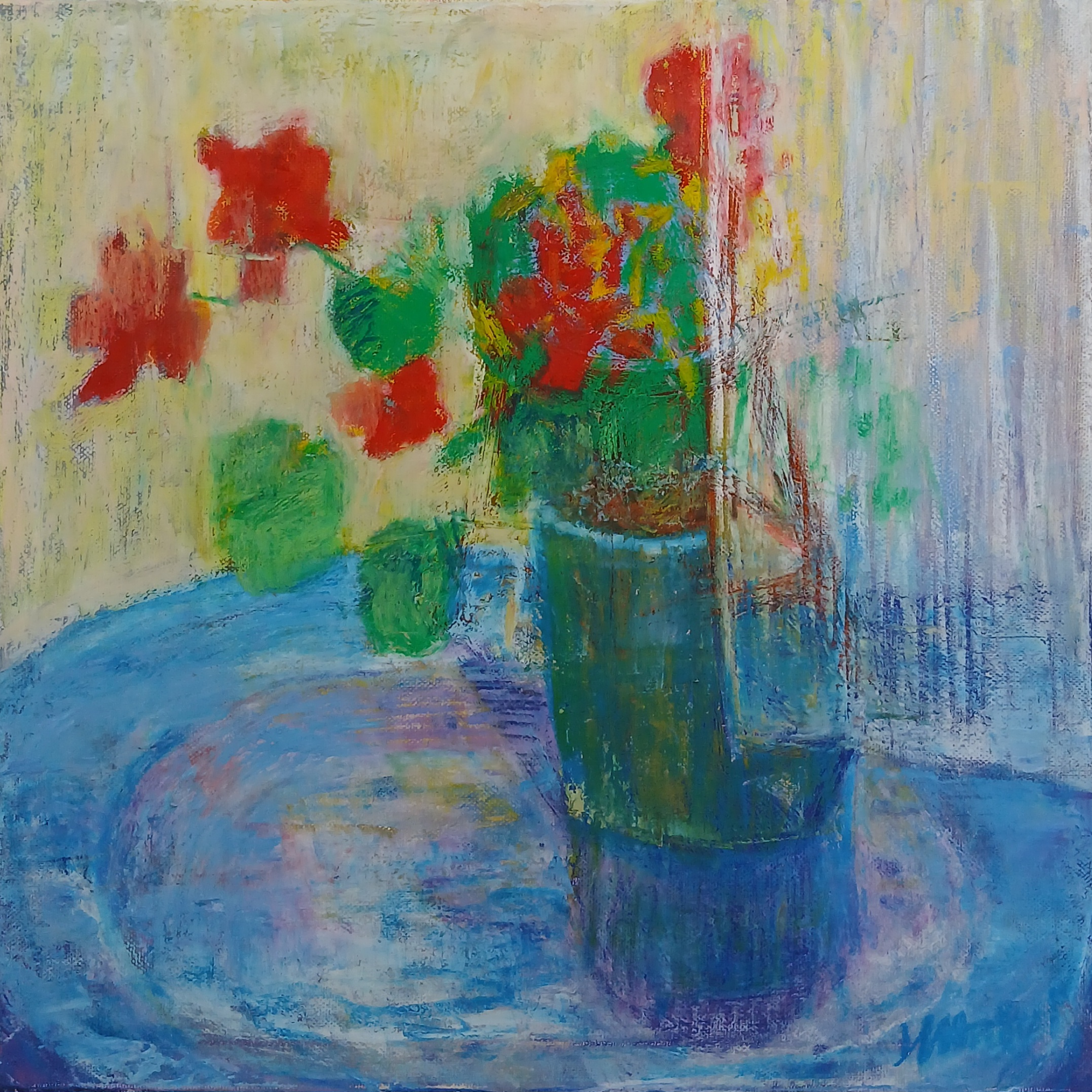 Blue Platter oil pastel and oil paint on canvas 2026 by JSHEADINGTON2.png