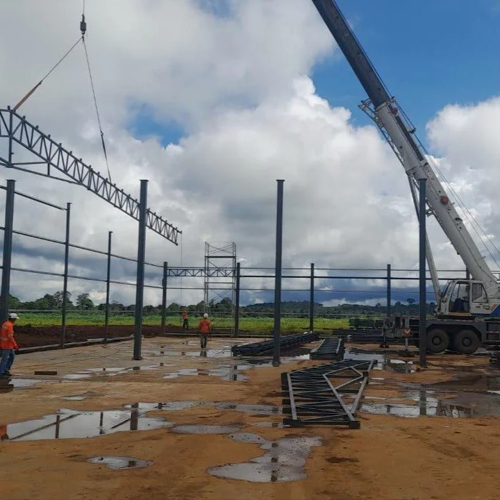 Construction of the Blueberry Processing Facility.