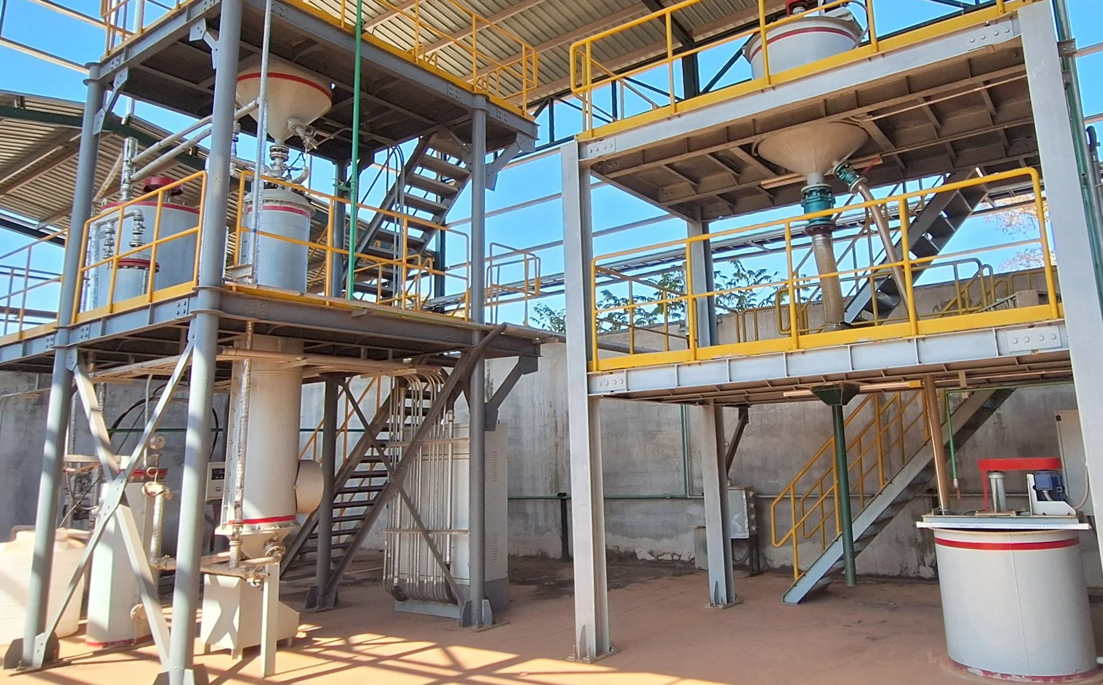 New gold mining equipment ready to be transported to site. 