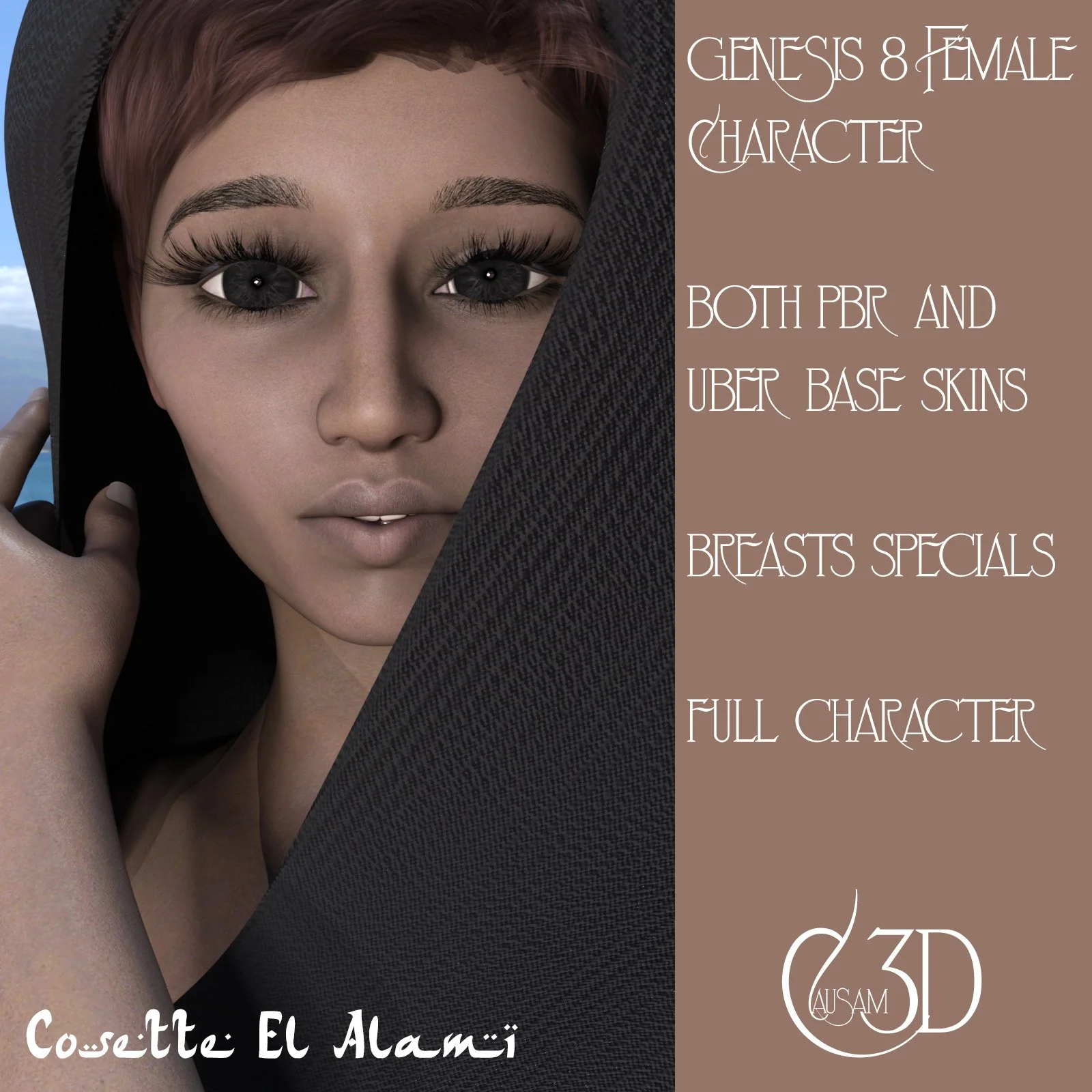 Cosette El Alami Female Character for Genesis 8