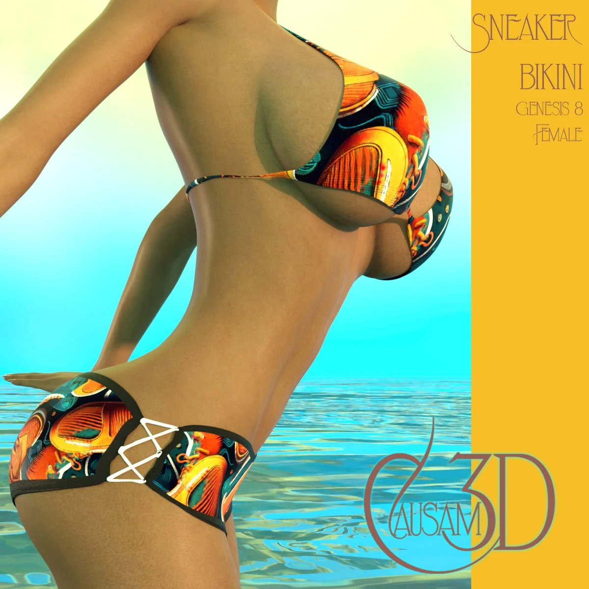 Sneaker Bikini for DAZ Studio Genesis 8 Female