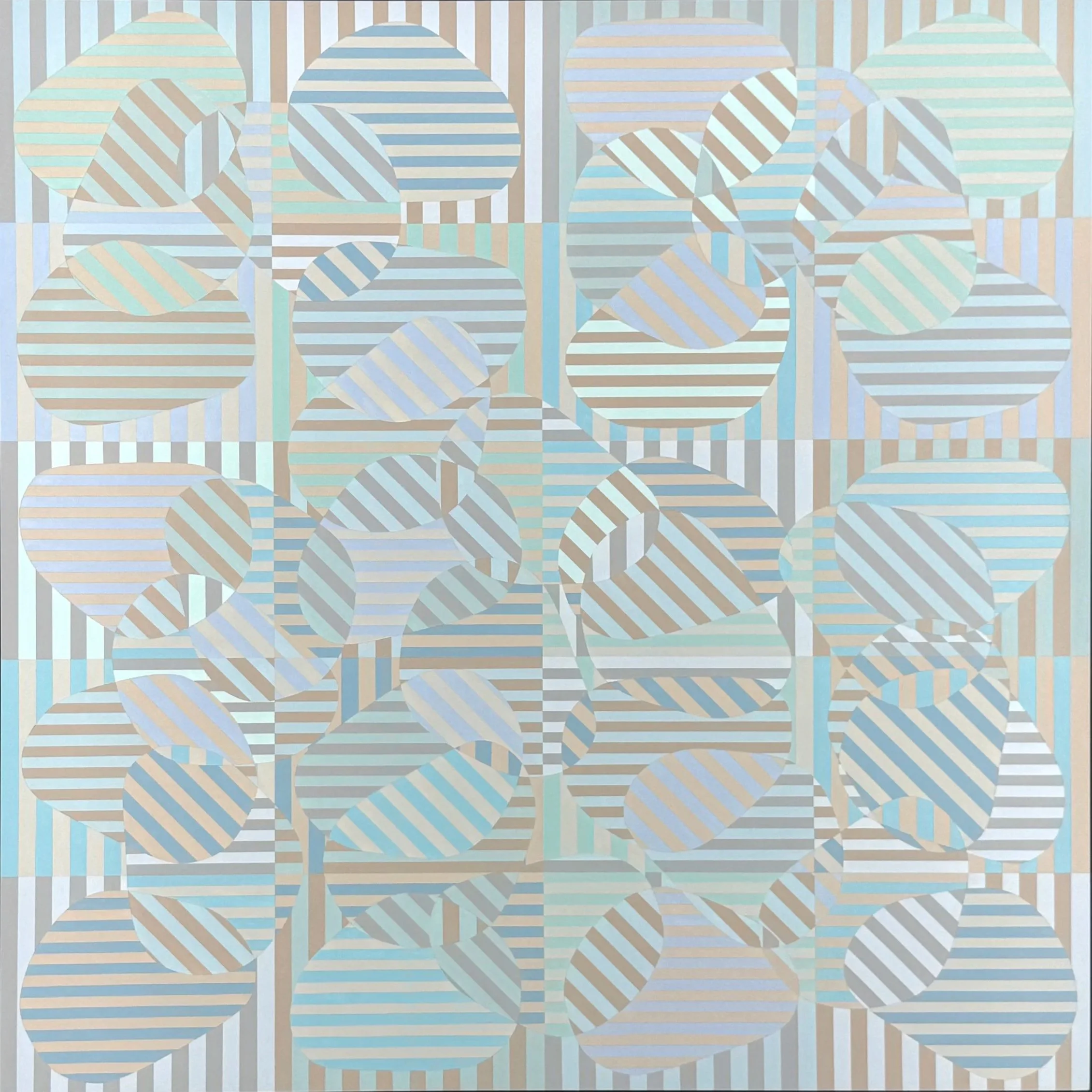 Quiet Erosion, Framed, 25-1/2" X 25-1/2" X 2-1/8"