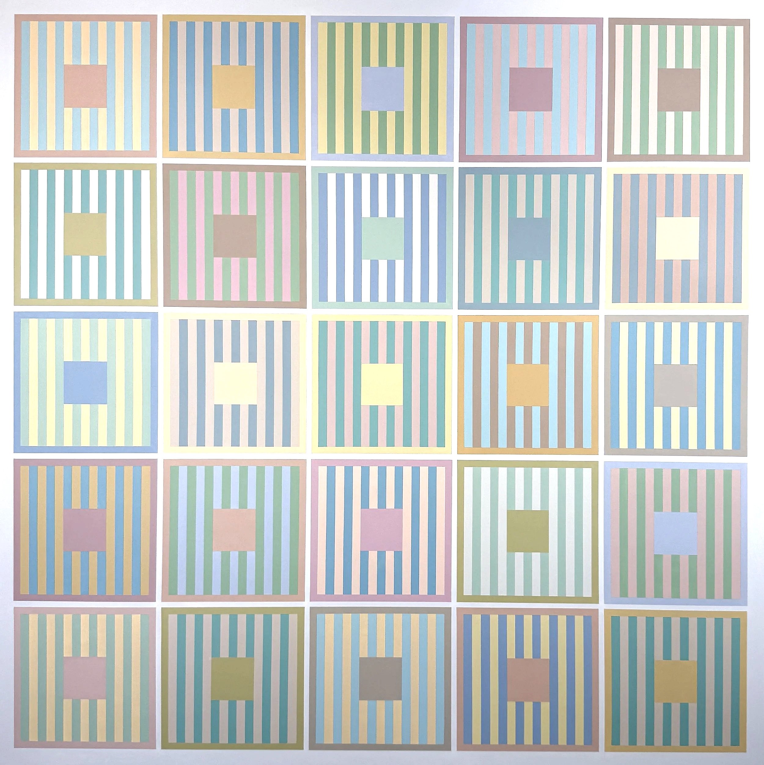 Etude, Unframed, 30" X 30" X 1-1/2"