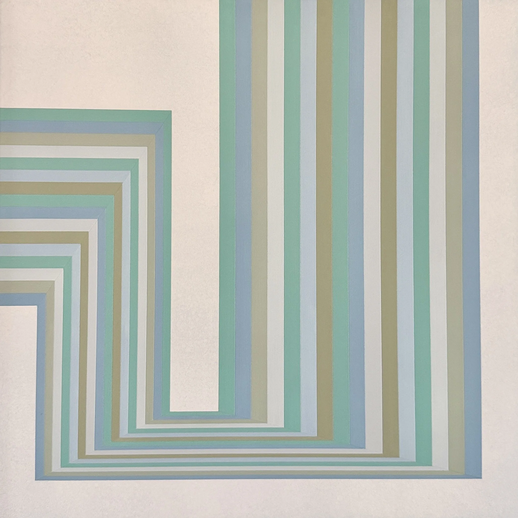 Cool Zig, Framed, 17.5" x 17.5" x 2"