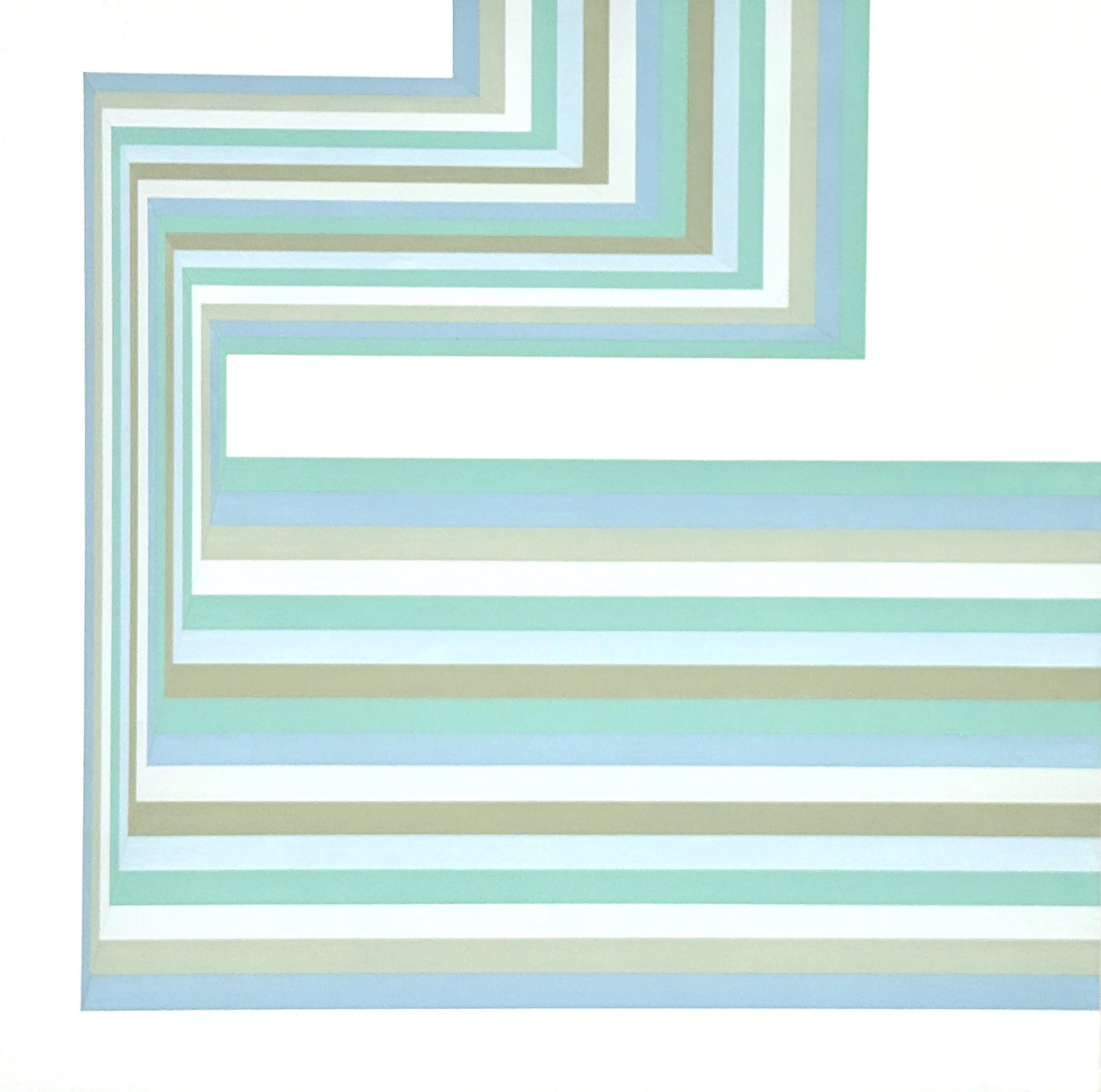 Cool Zig,Unframed, 16" X 16"