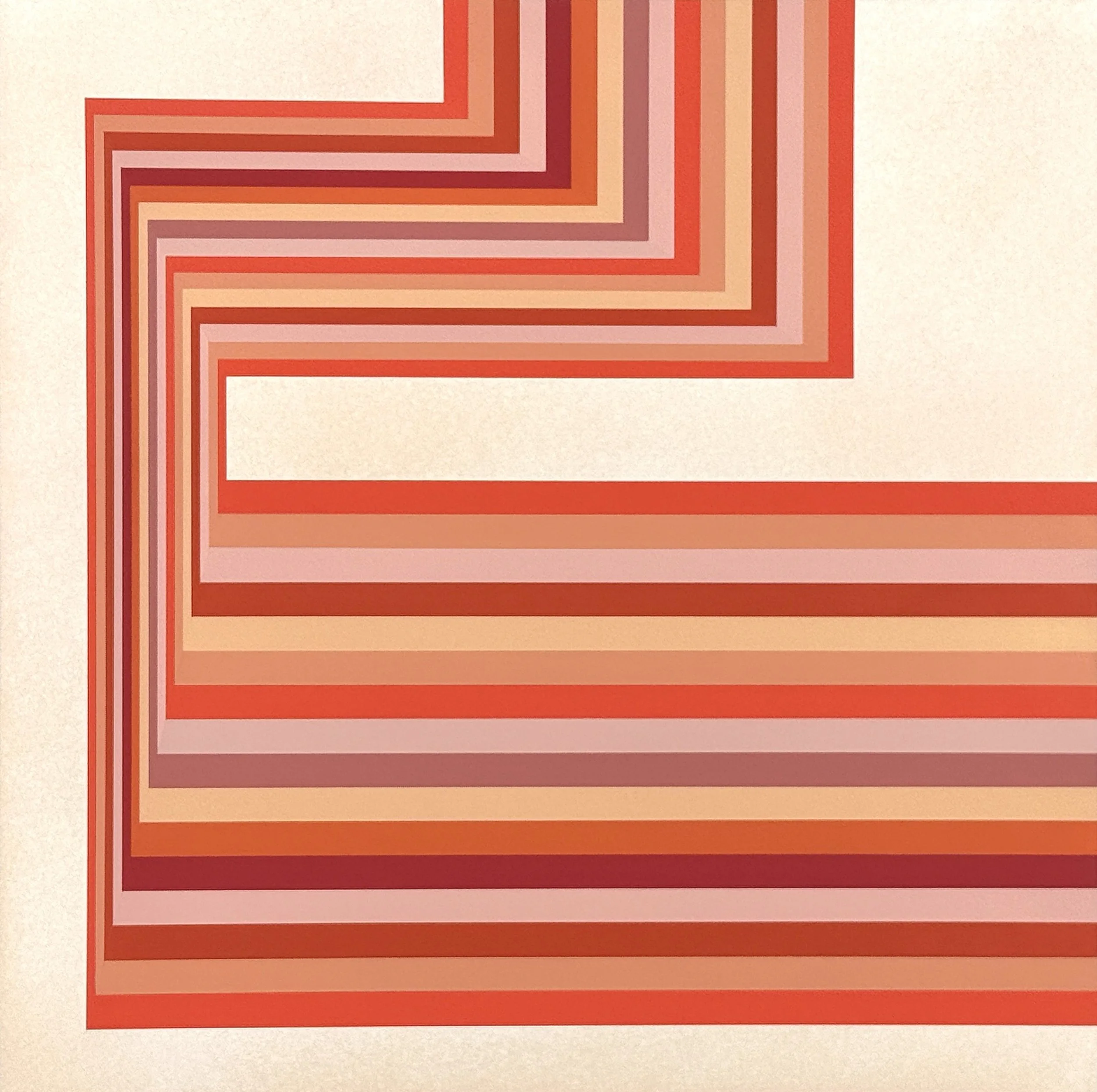 Hot Zig, Unframed, 16" X 16"