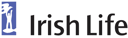 Irish Life logo with a stylized figure and the text 'Irish Life'