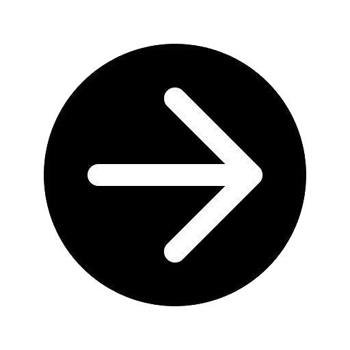 Simbolo di freccia verso destra su sfondo nero.