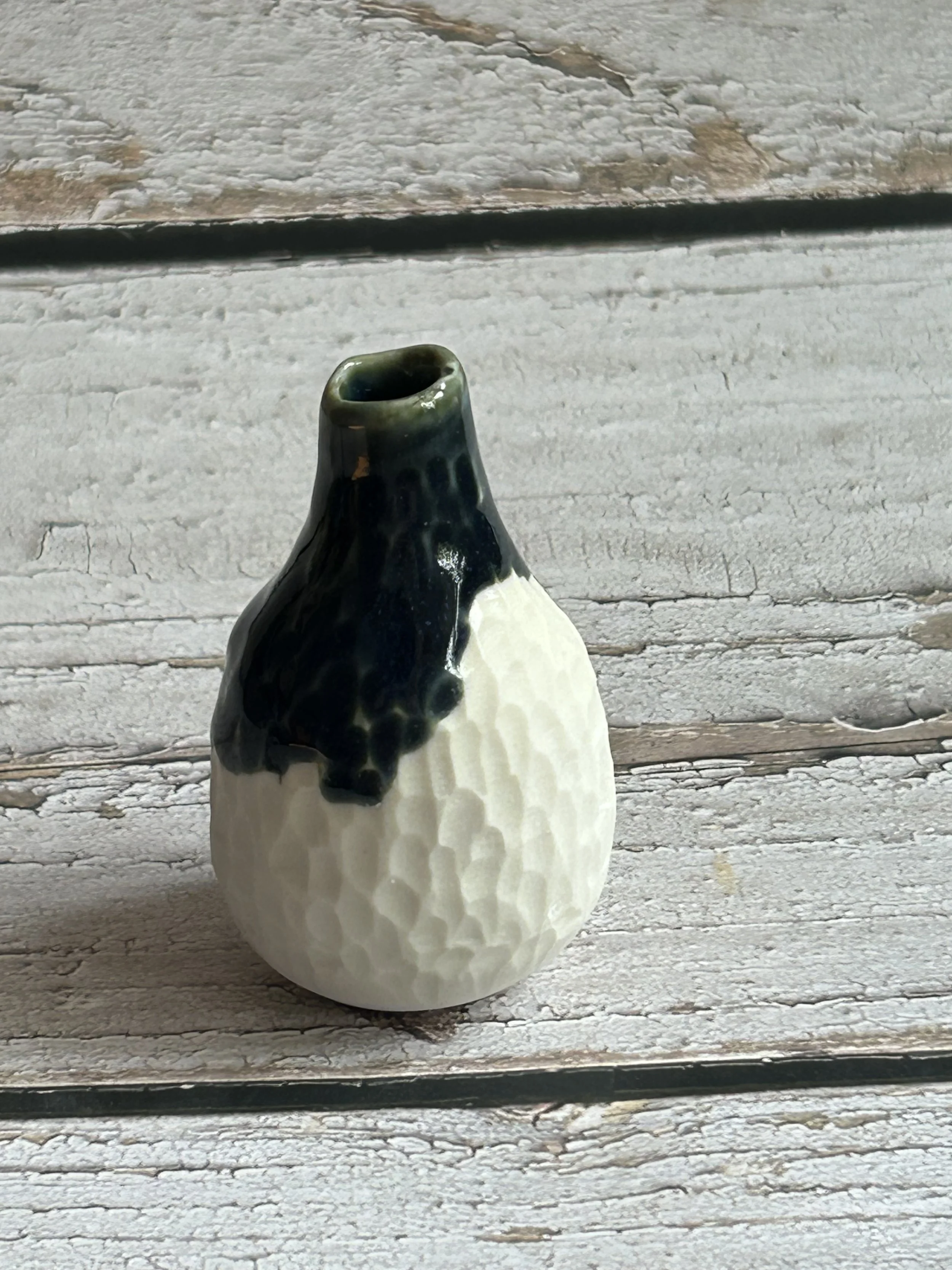 Artisan Porcelain carved vase
