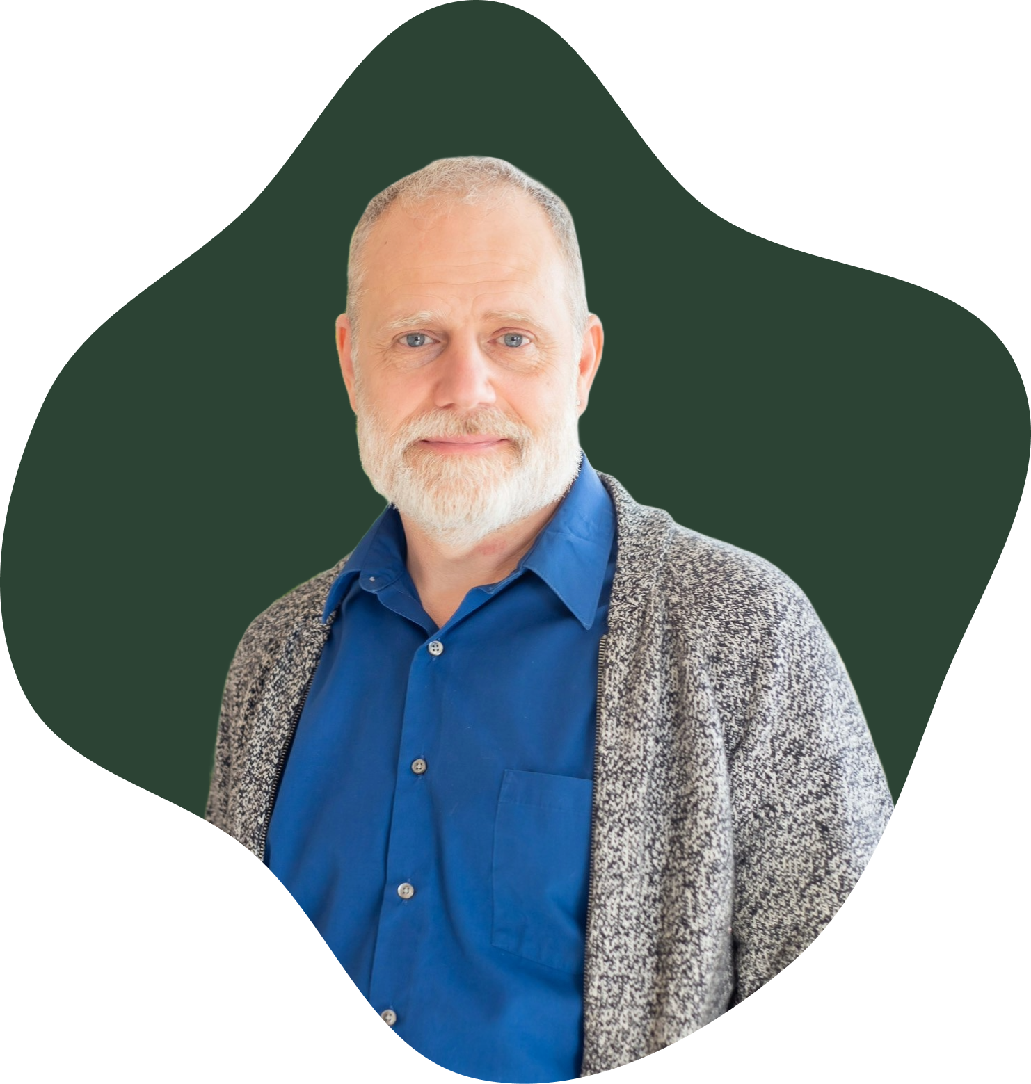 Chris Jackson in a green blob shape.