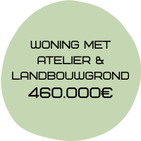 Woning met atelier en landdbouwgrond
