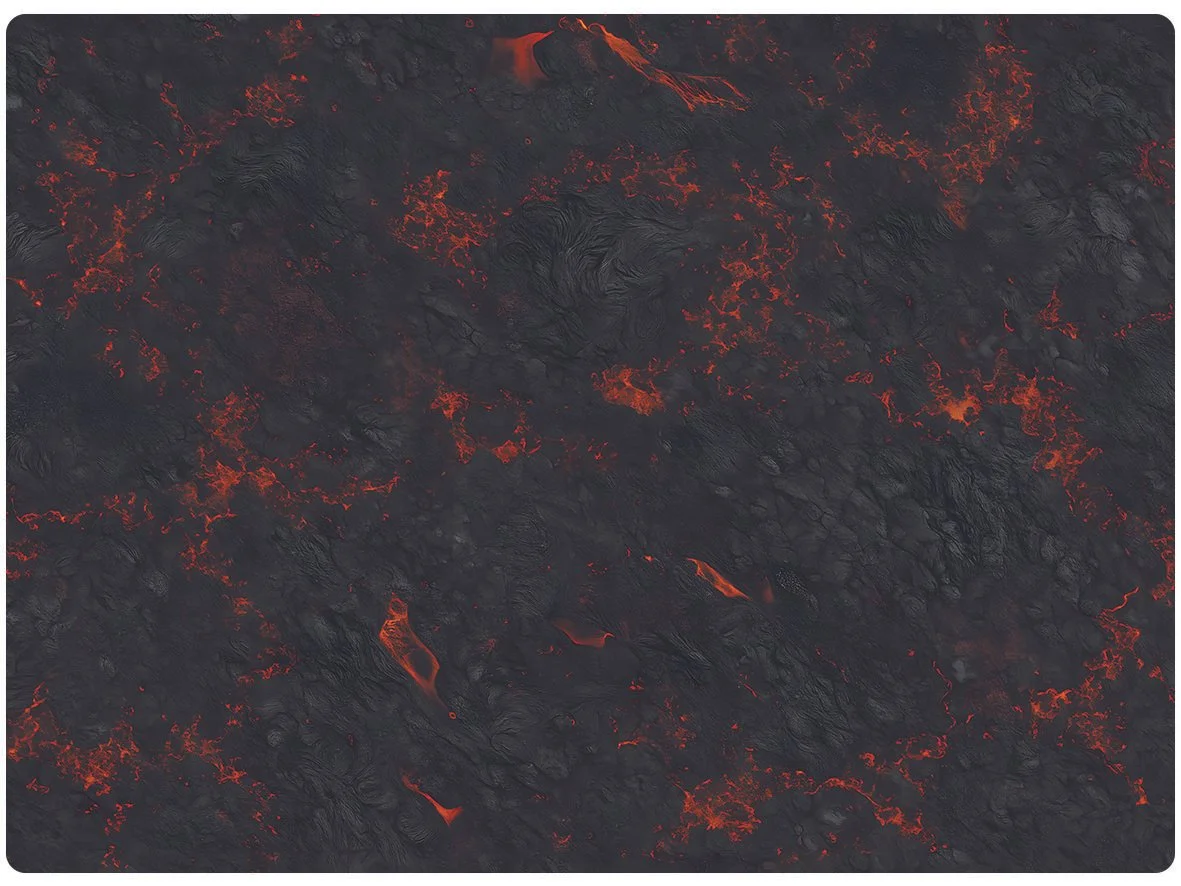 44"x60" Single Sided Lava