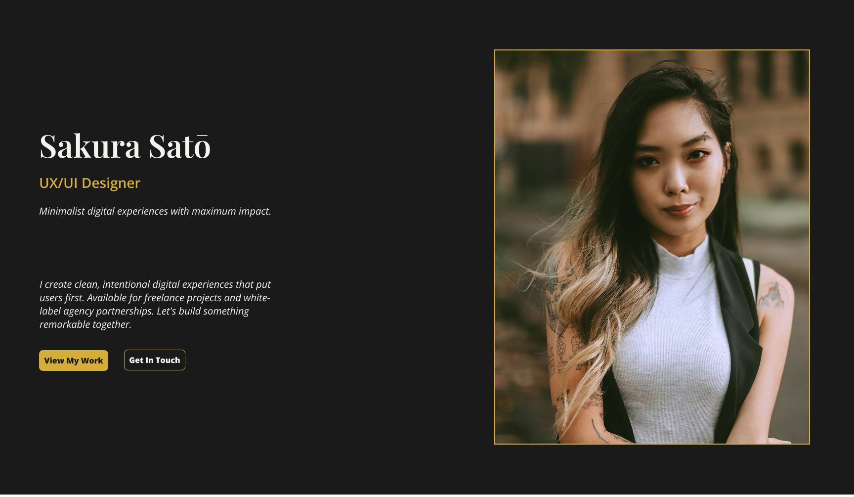 Minimalist Portfolio: COMING SOON........