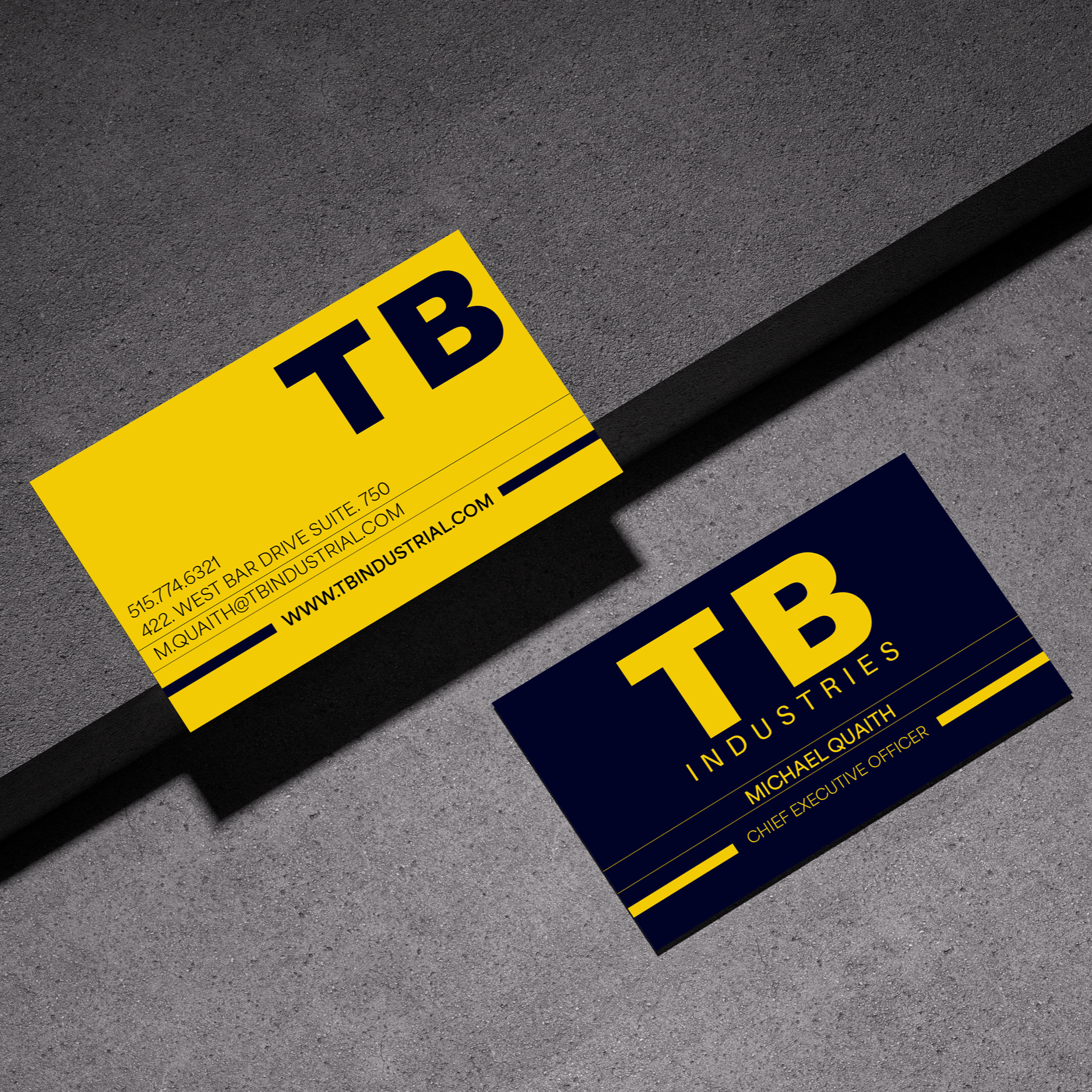 TB Brand Identity - Bold visual system with contrast and geometric precision