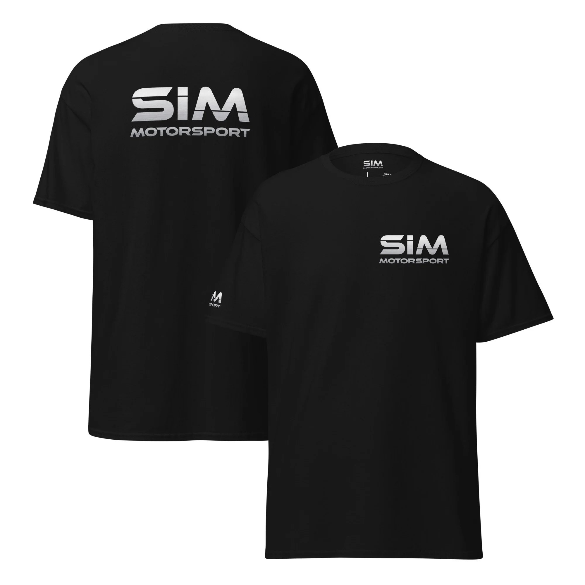 T-shirt officiel unisexe | SIM Motorsport – Signature Black
