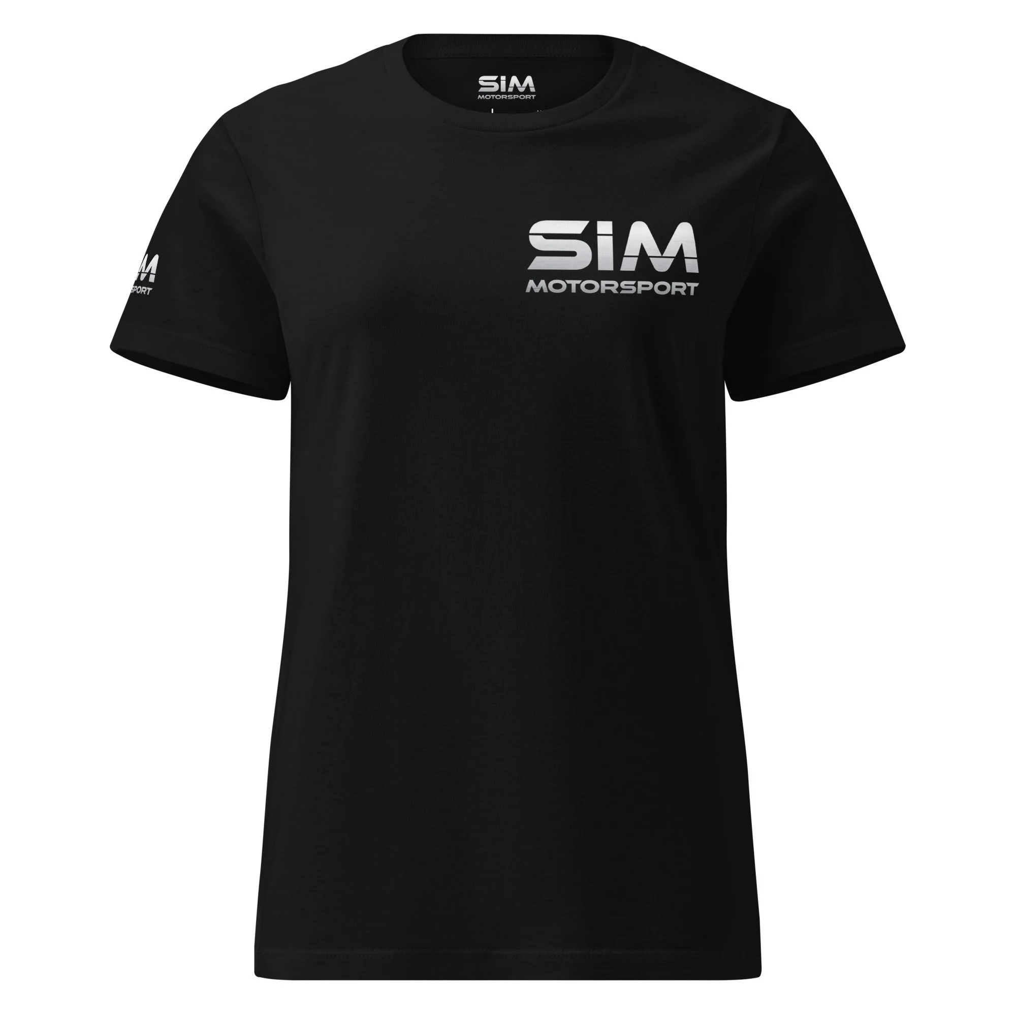 T-shirt officiel femme | SIM Motorsport – Signature Black