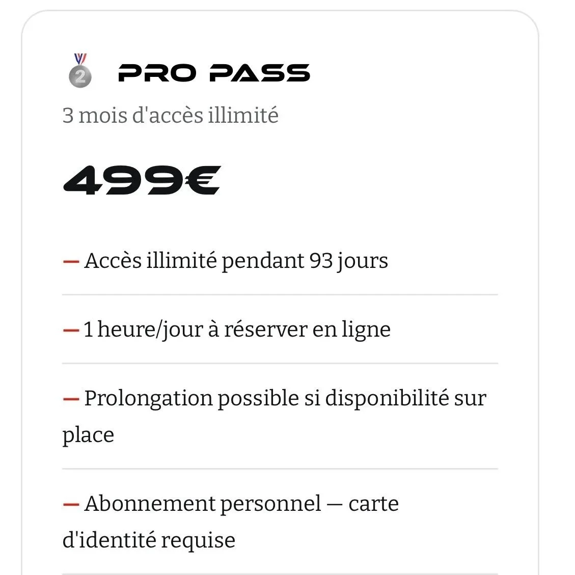 🥈PRO Pass 🥈 - 93 Jours illimité