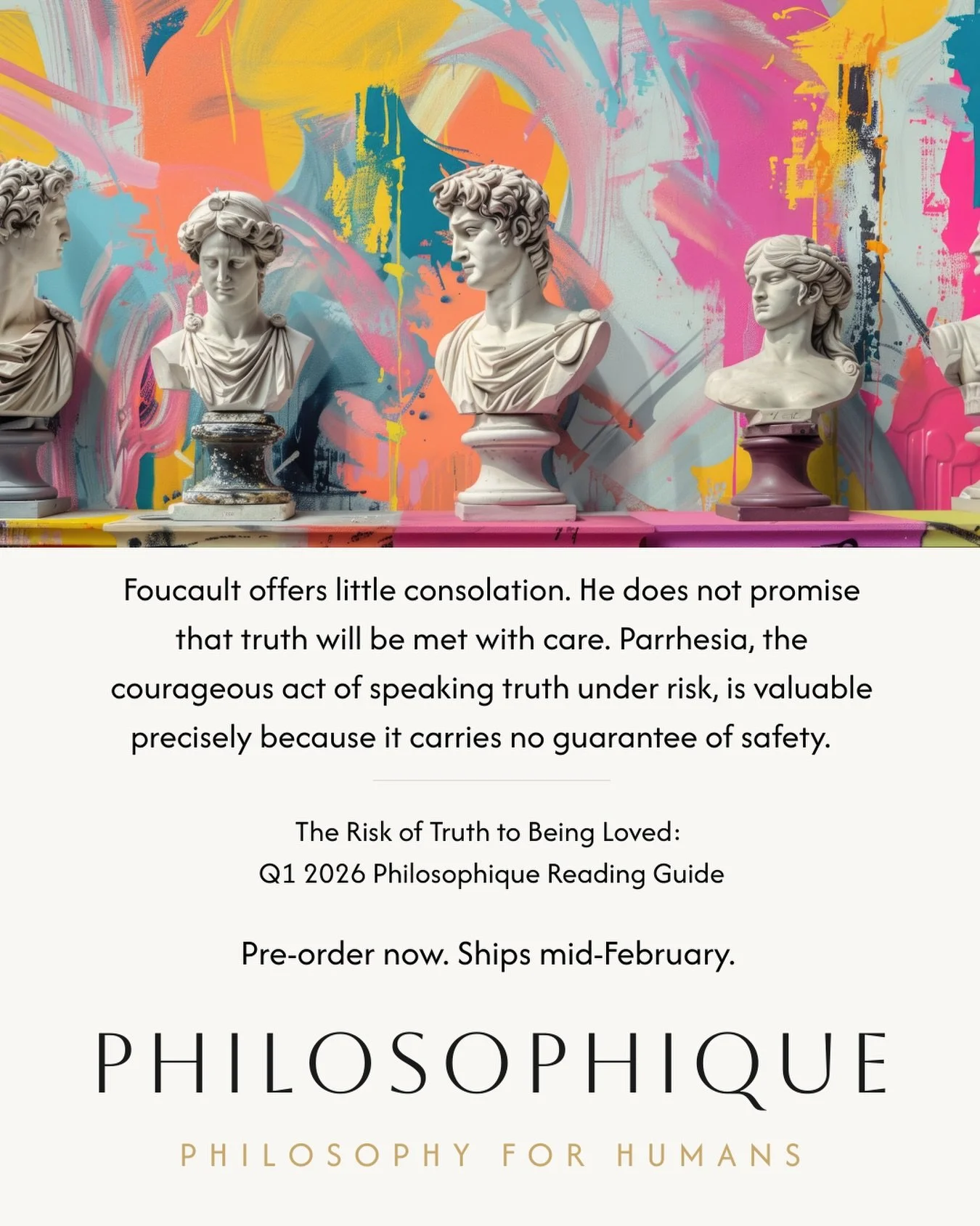 Truth doesn&rsquo;t promise safety. Love doesn&rsquo;t promise protection. But a life organized around being known is more livable than a life organized around being impressive.
Q1 2026: The Risk of Truth to Being Loved.
Pre-order the standalone read