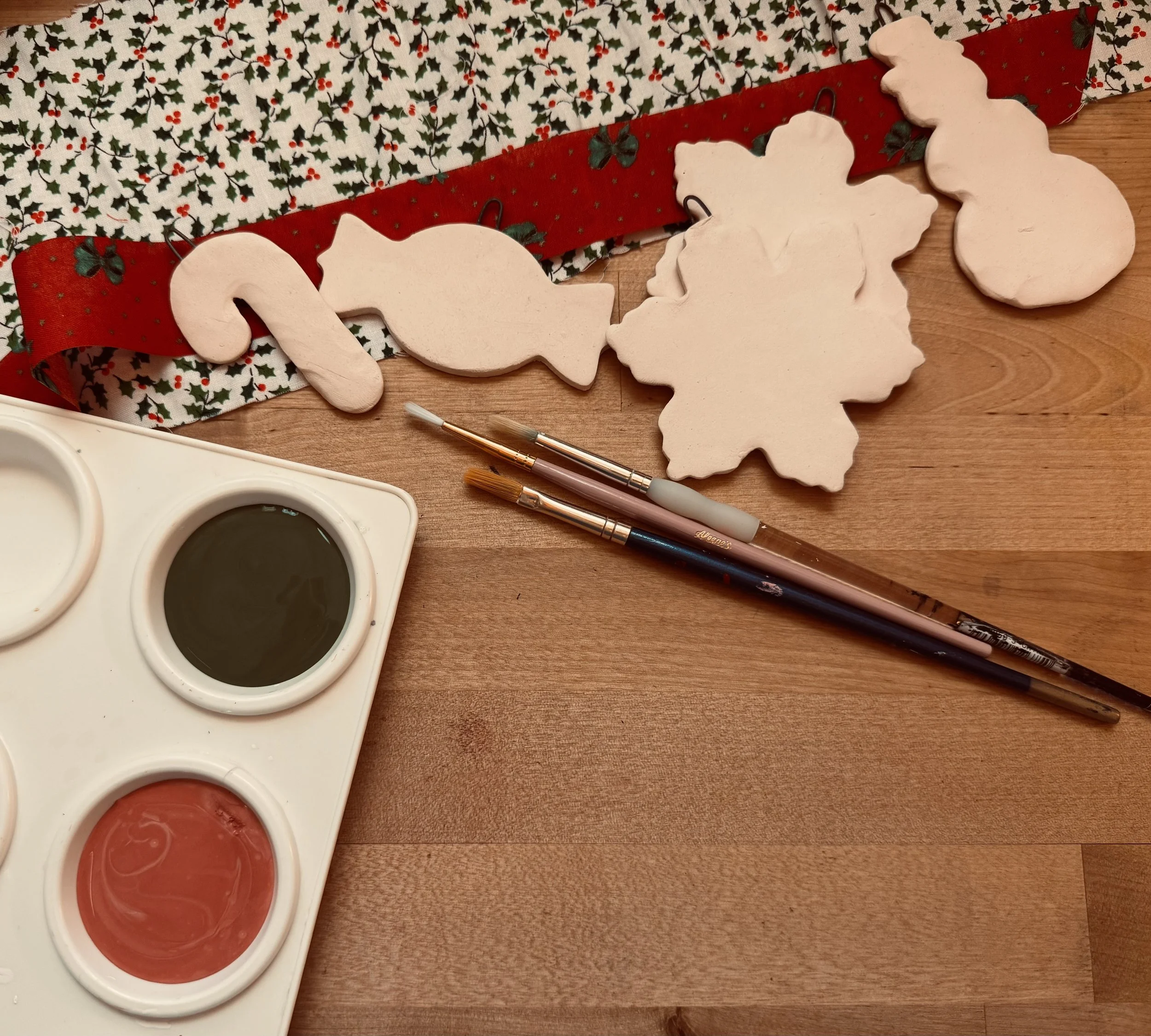 Family Holiday Ornament Painting