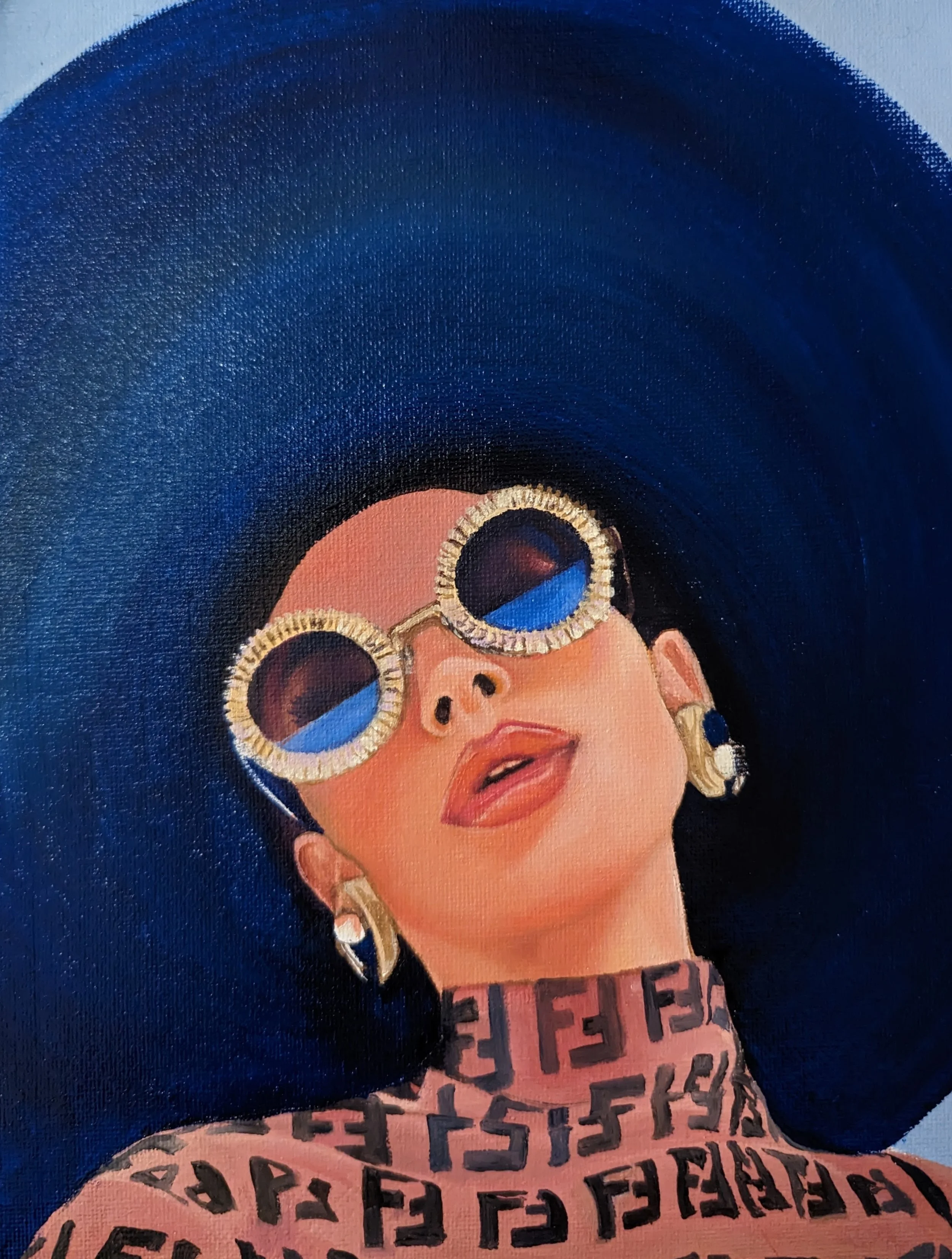 8" x 10" Oil on Canvas Board, Study "Aureta"