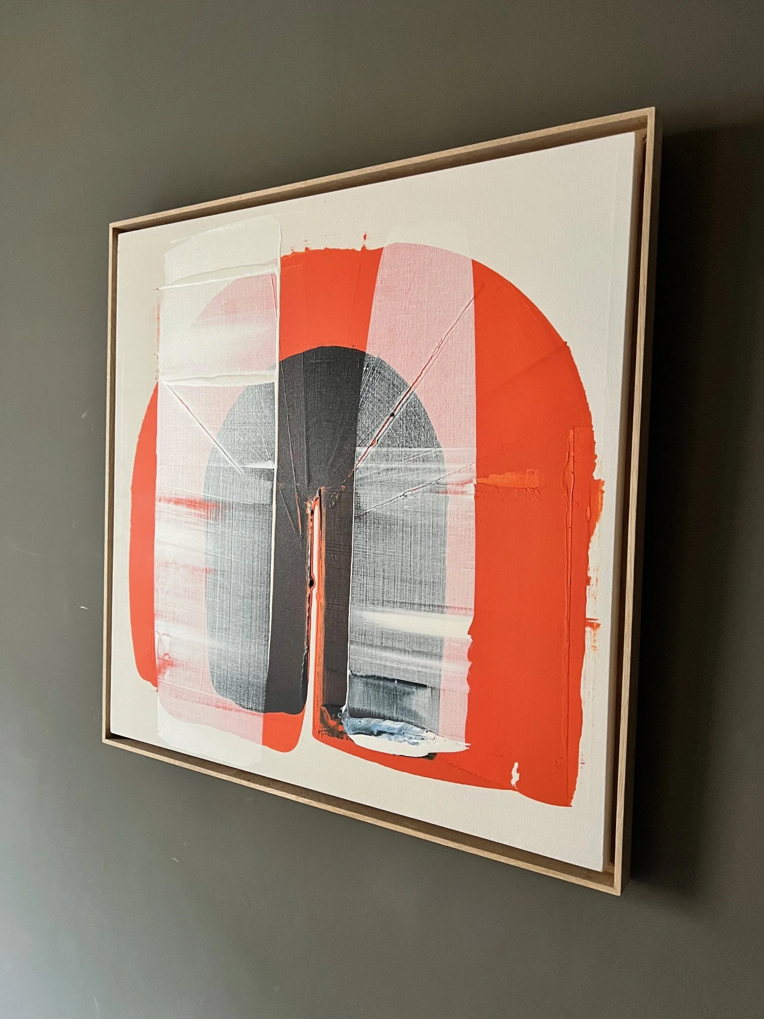 Bright orange canvas